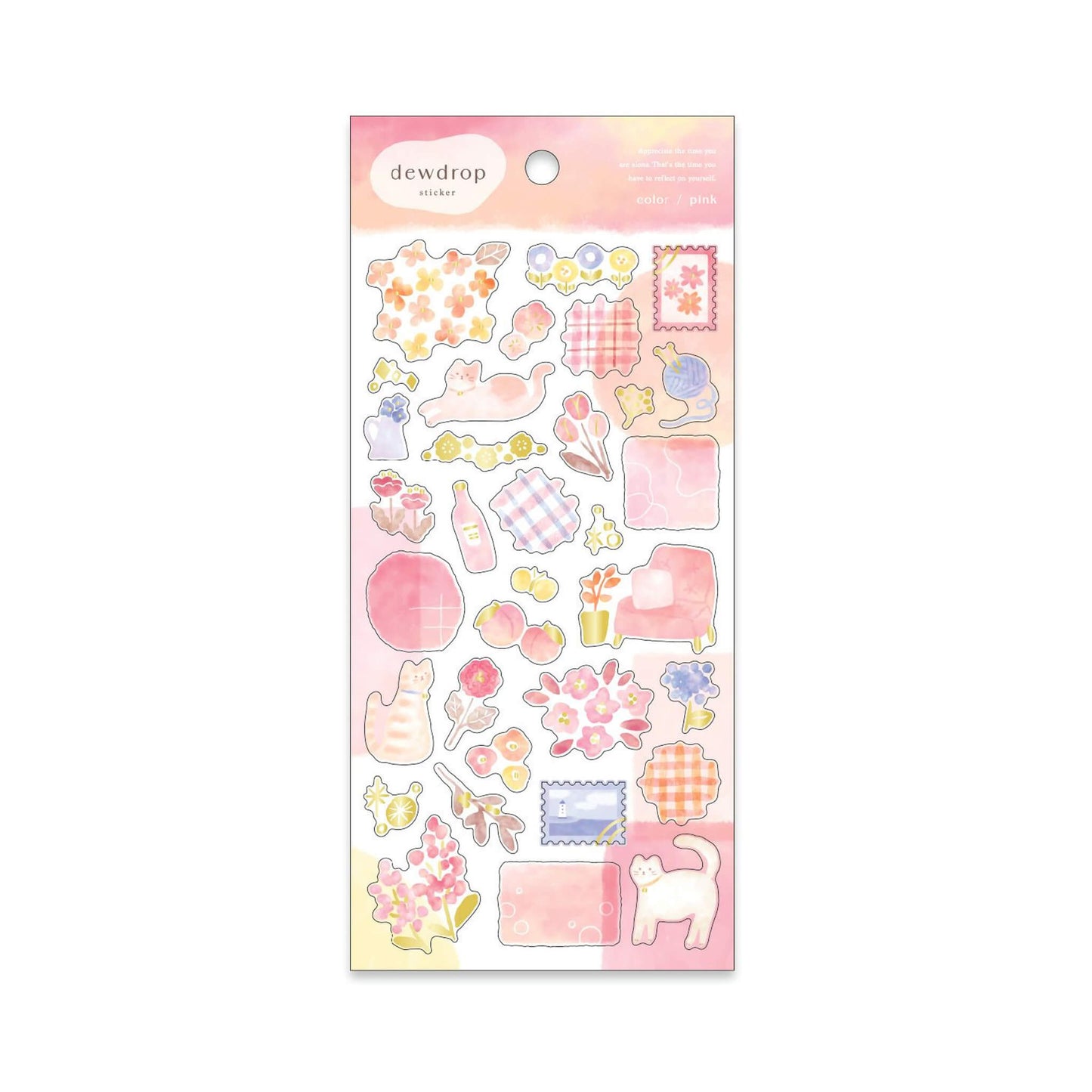 Mind Wave Dwedrop Sticker - Pink - Sticker Sheets