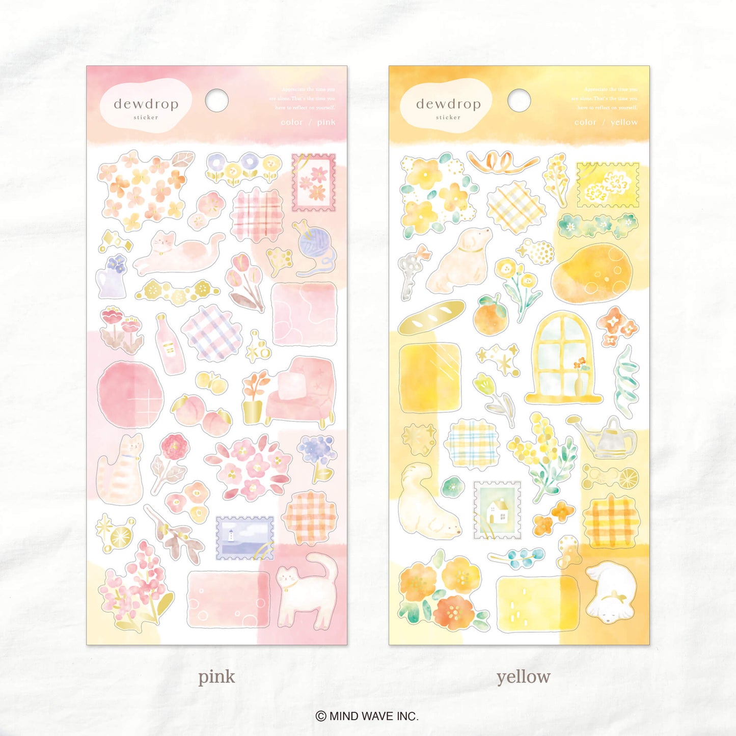 Mind Wave Dwedrop Sticker - Pink - Sticker Sheets