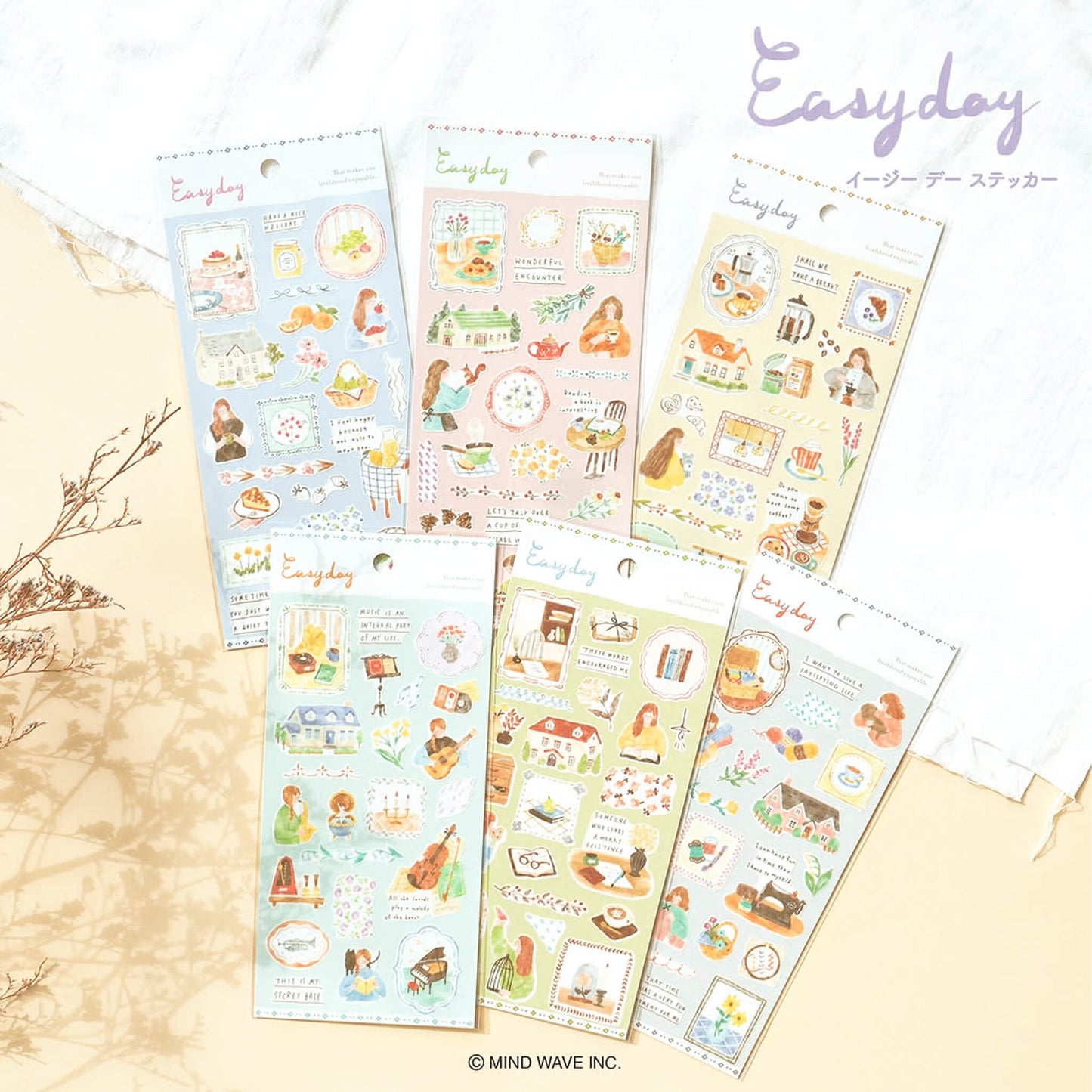 Mind Wave Easy Day Sticker - Coffee - Sticker Sheets