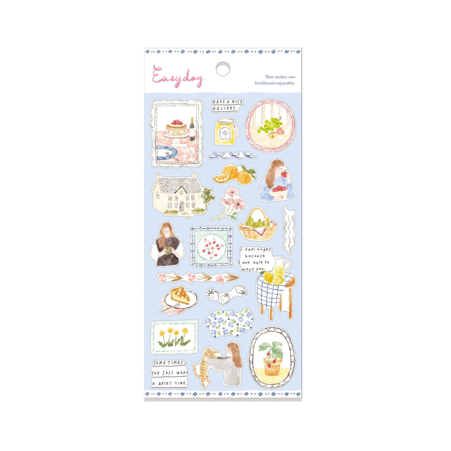 Mind Wave Easy Day Sticker - Fruit - Sticker Sheets