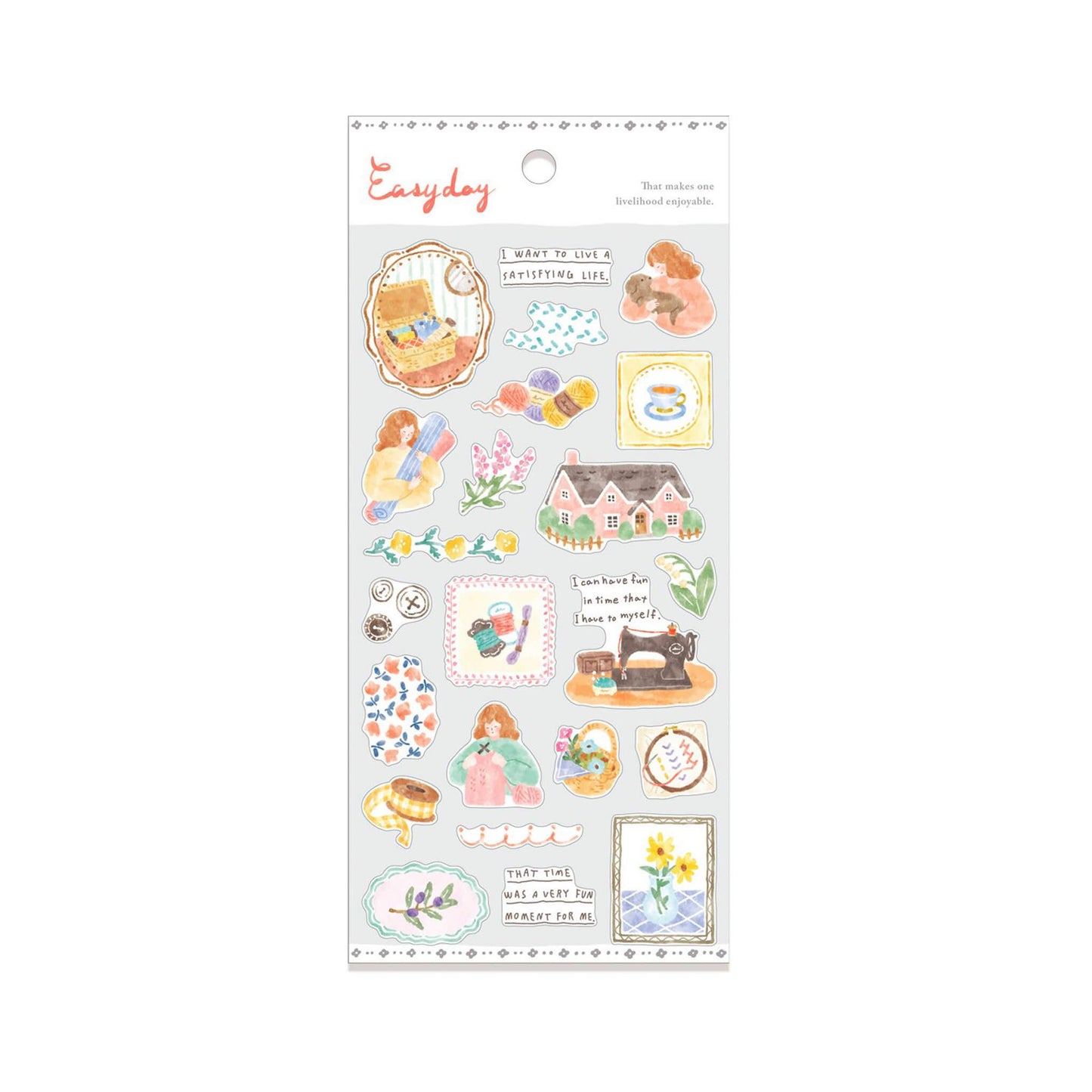 Mind Wave Easy Day Sticker - Sewing - Sticker Sheets