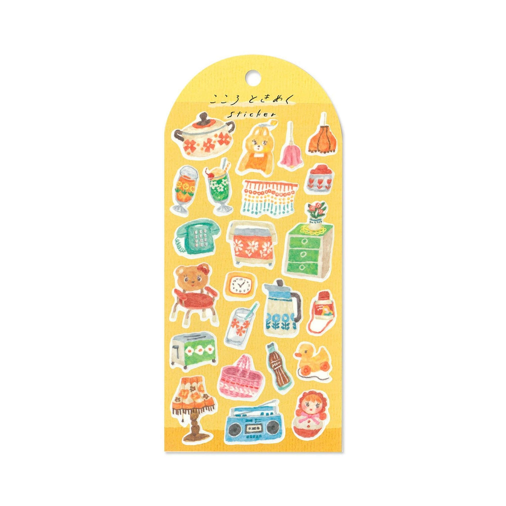 Mind Wave Fluttering Heart Sticker - Retro Pop - Sticker Sheets