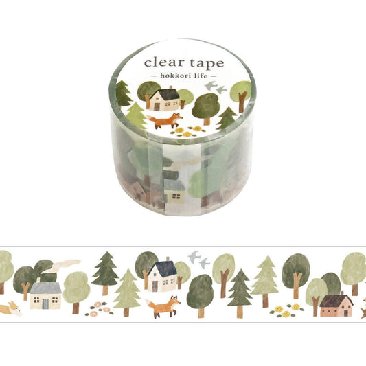 Mind Wave Hokkori Life Clear Tape - Forest - PET Film Tapes