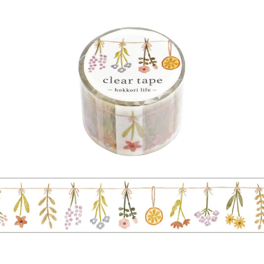 Mind Wave Hokkori Life Clear Tape - Garland - PET Film Tapes