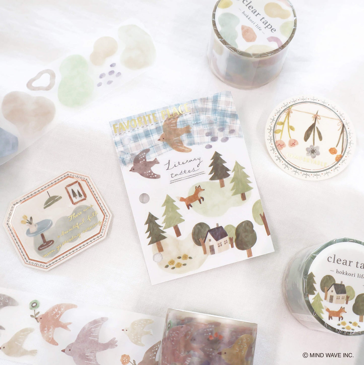 Mind Wave Hokkori Life Clear Tape - House - PET Film Tapes