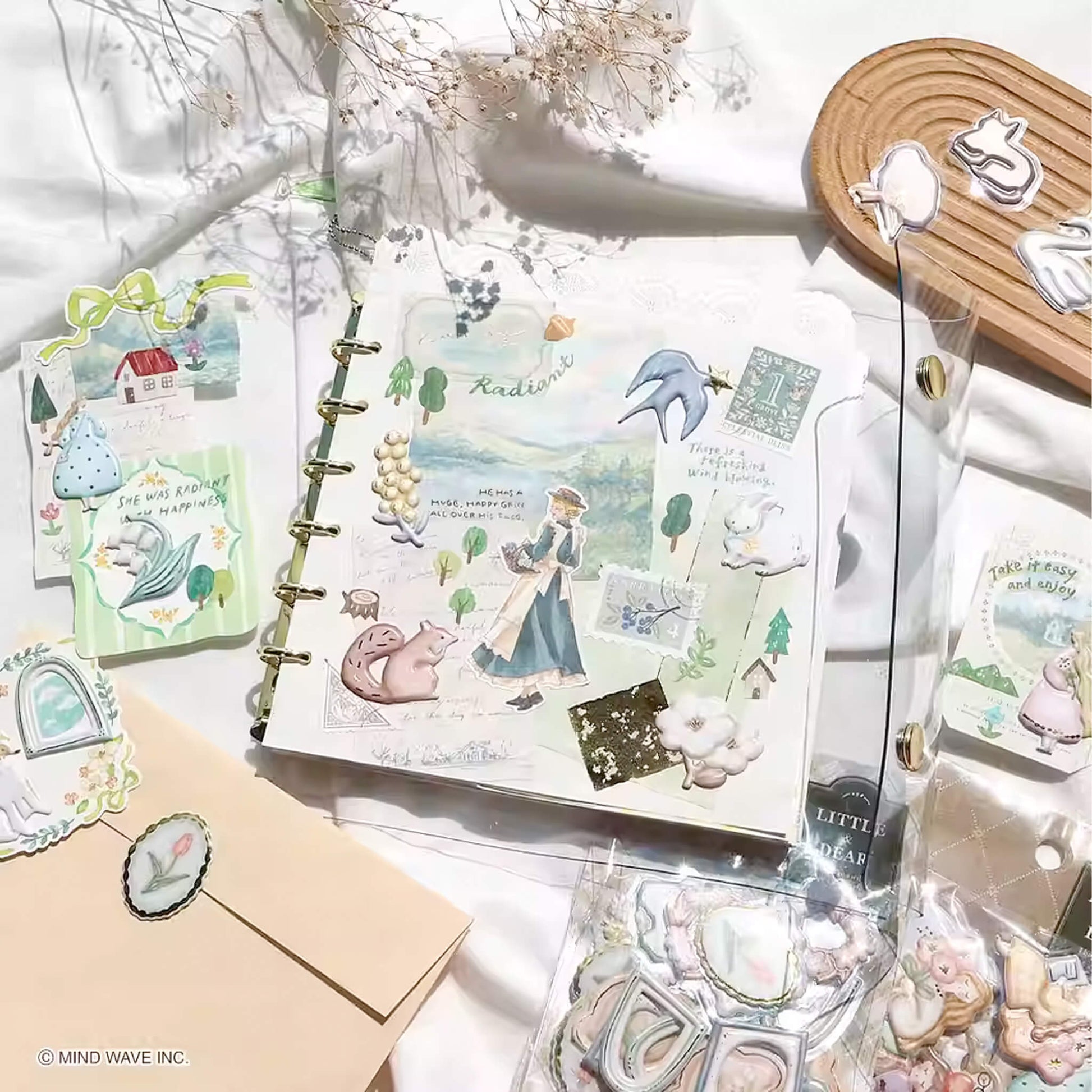 Mind Wave Little & Dear 3D Flake Sticker - Flower - Flake Stickers