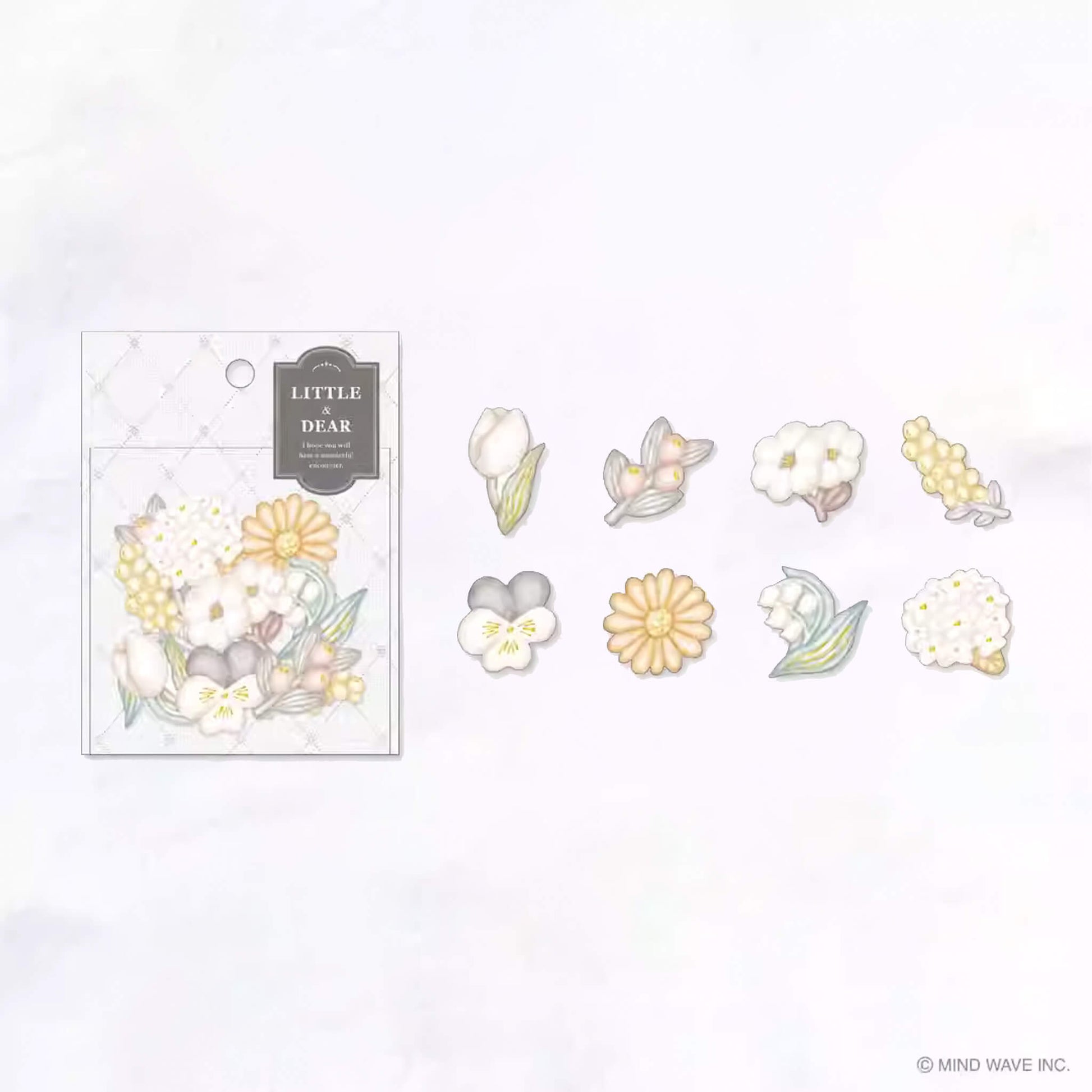 Mind Wave Little & Dear 3D Flake Sticker - Flower - Flake Stickers
