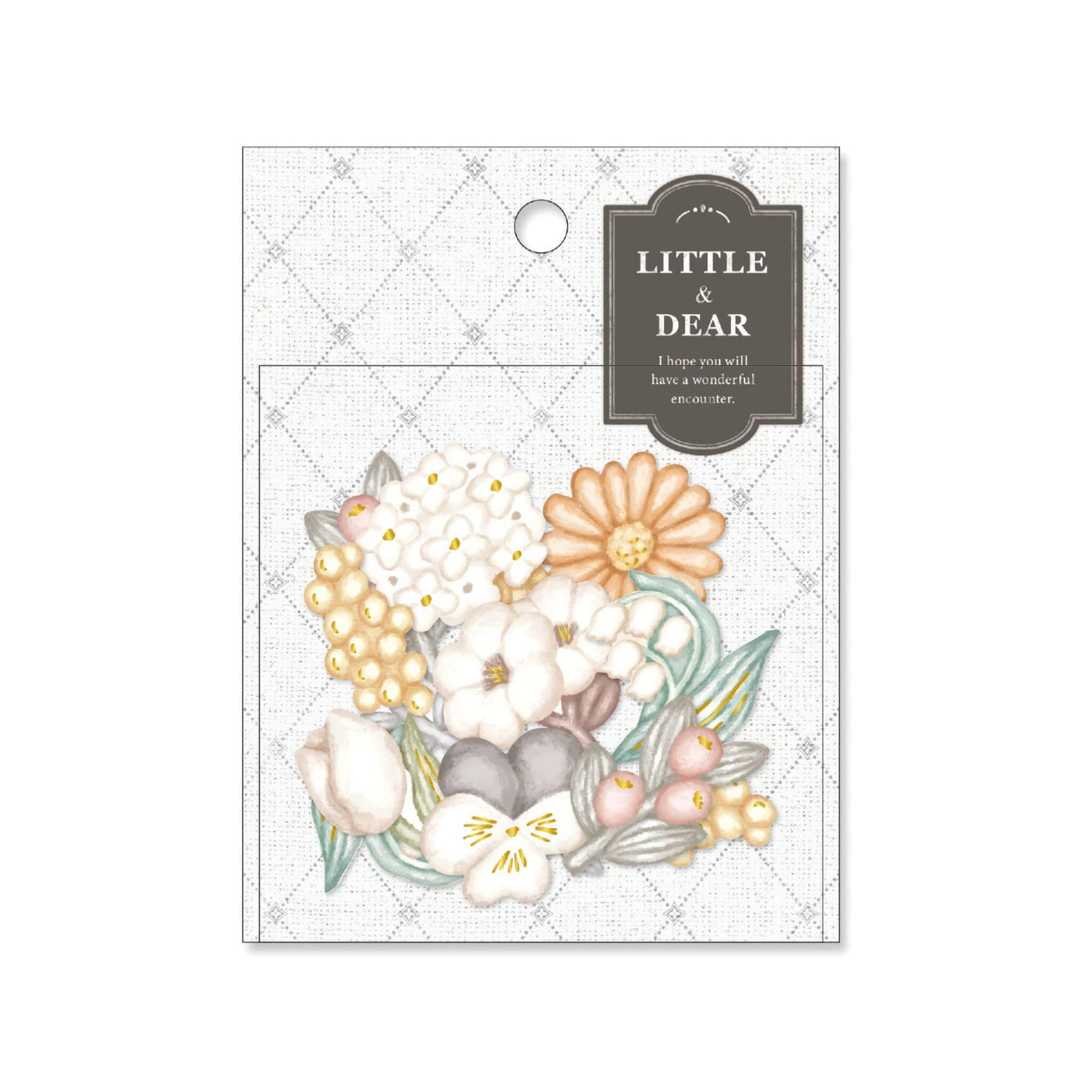 Mind Wave Little & Dear 3D Flake Sticker - Flower - Flake Stickers