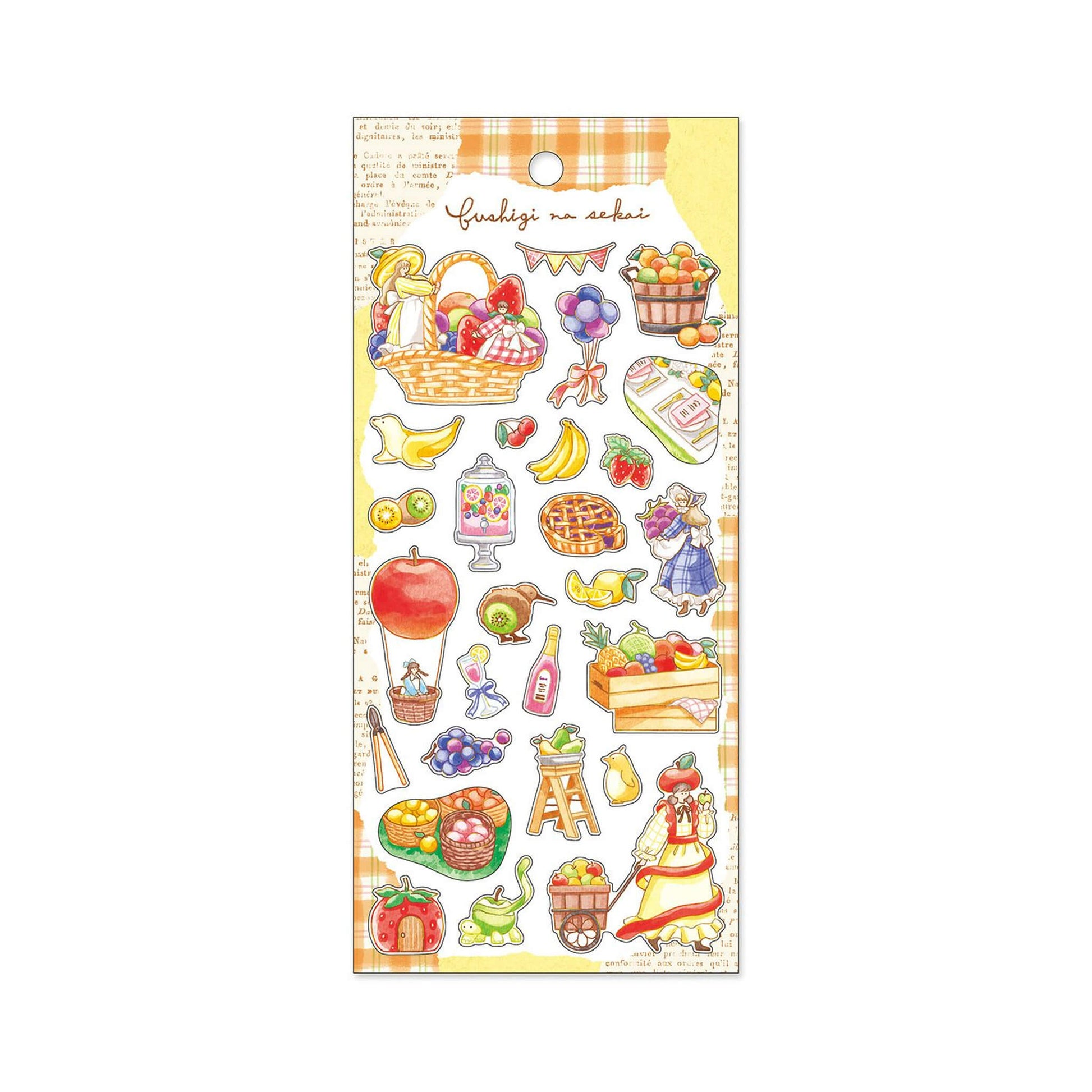 Mind Wave Mysterious World Sticker - A Rolling Fruit Harvest - Sticker Sheets