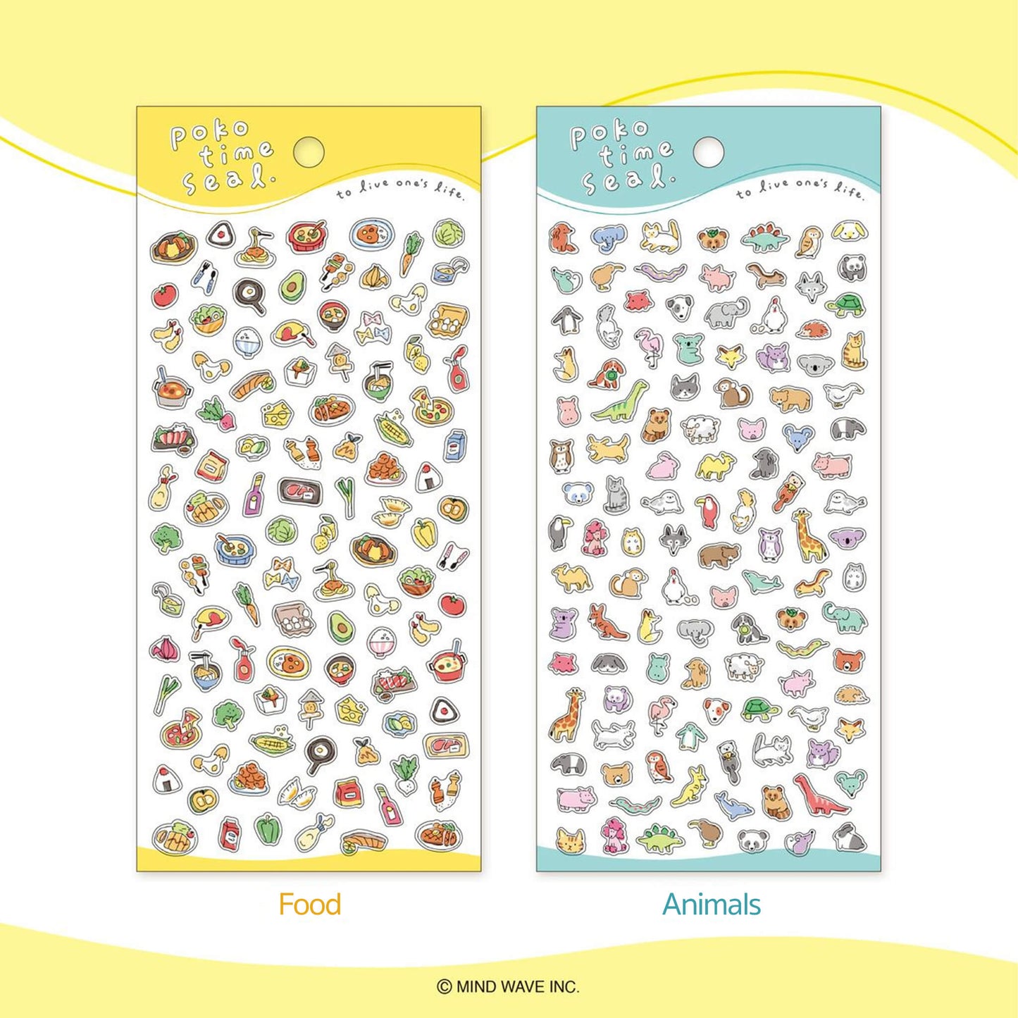 Mind Wave Poko Time Sticker - Animals - Sticker Sheets