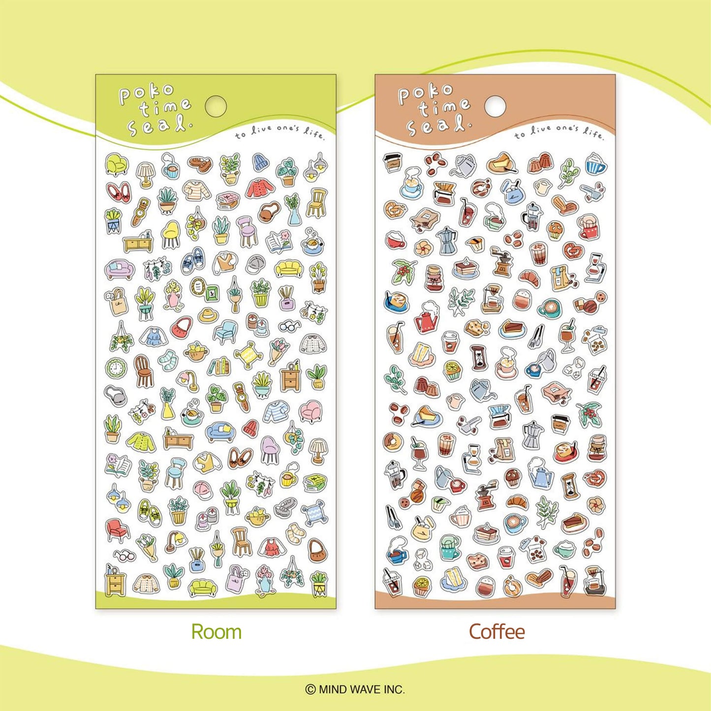 Mind Wave Poko Time Sticker - Animals - Sticker Sheets