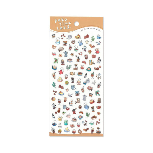 Mind Wave Poko Time Sticker - Coffee - Sticker Sheets
