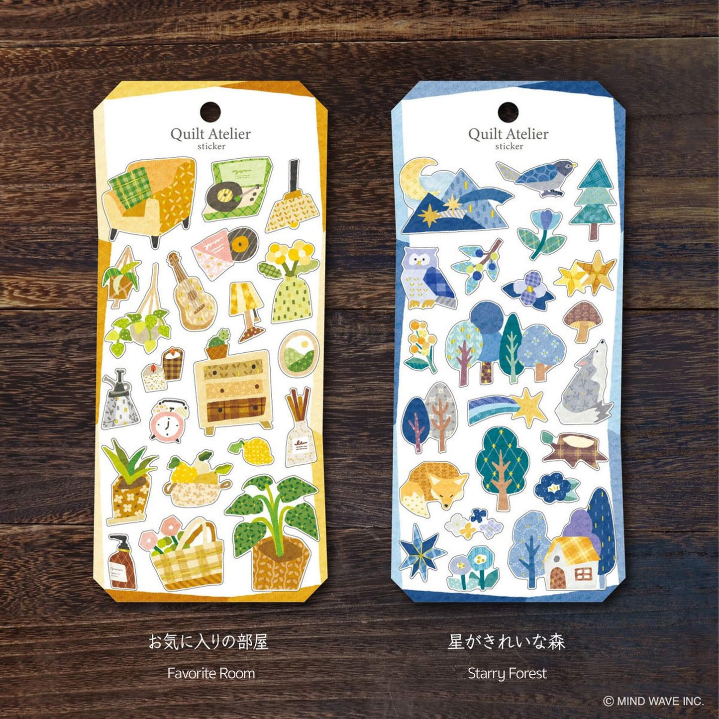 Mind Wave Quilt Atelier Sticker - Afternoon Flower Field - Sticker Sheets