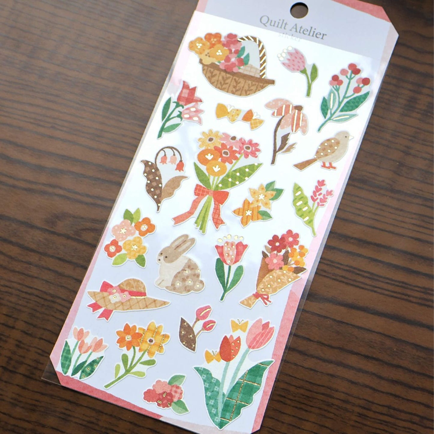 Mind Wave Quilt Atelier Sticker - Afternoon Flower Field - Sticker Sheets