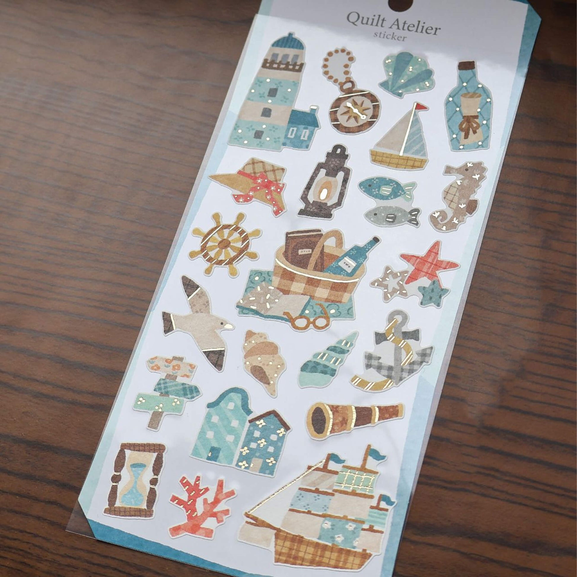 Mind Wave Quilt Atelier Sticker - Harbor Town - Sticker Sheets