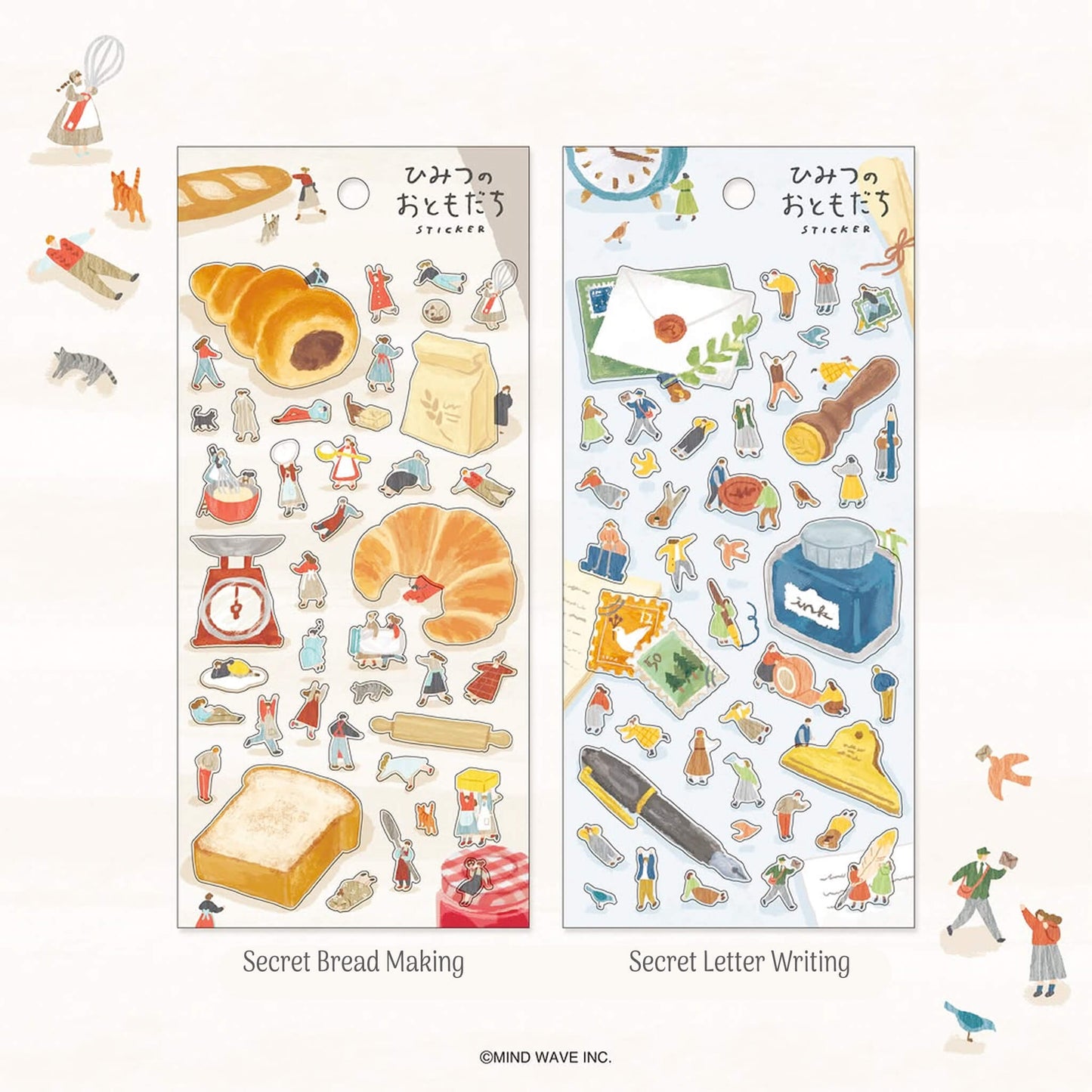 Mind Wave Secret Friends Sticker - Secret Letter Writing - Sticker Sheets