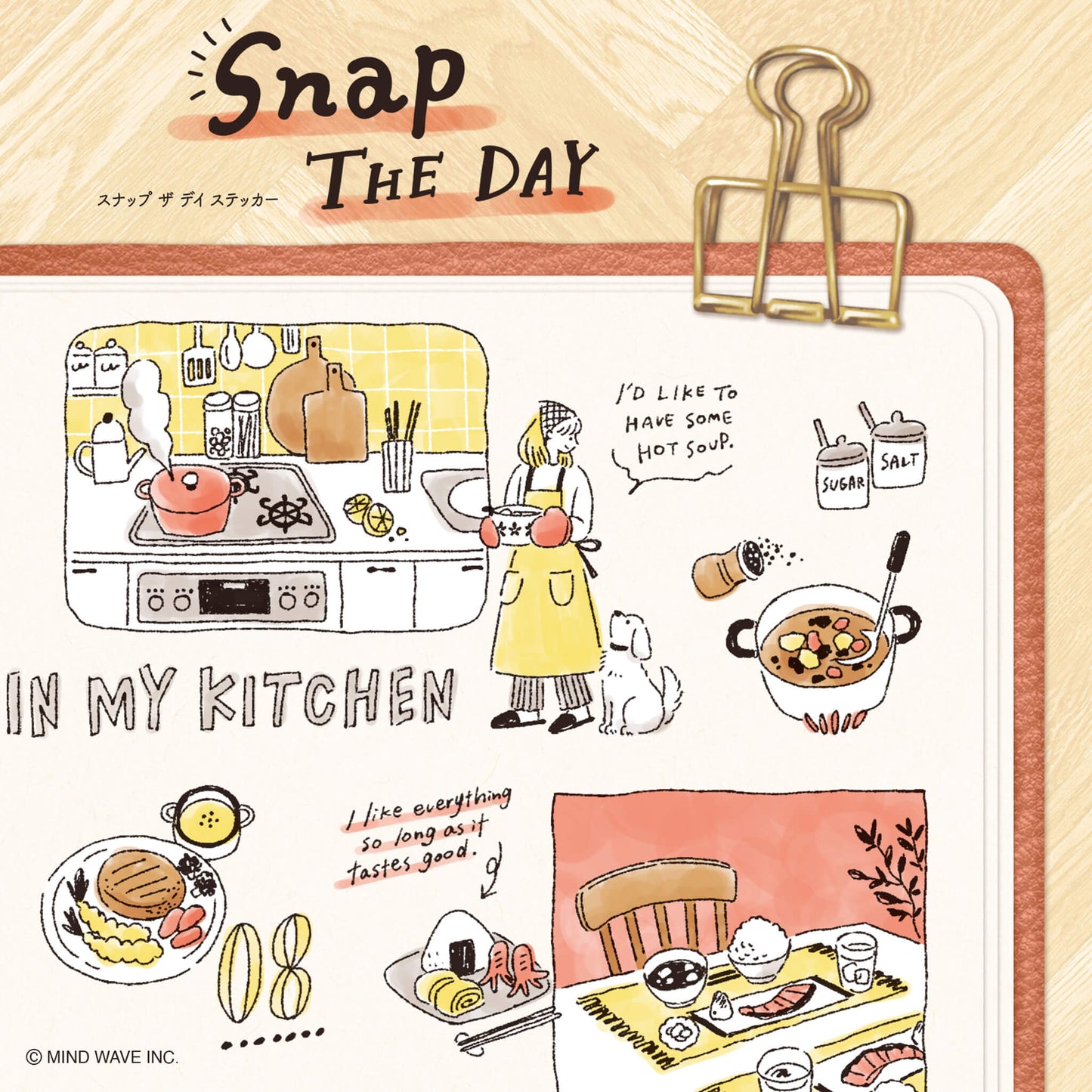 Mind Wave Snap the Day Sticker - Cooking - Sticker Sheets