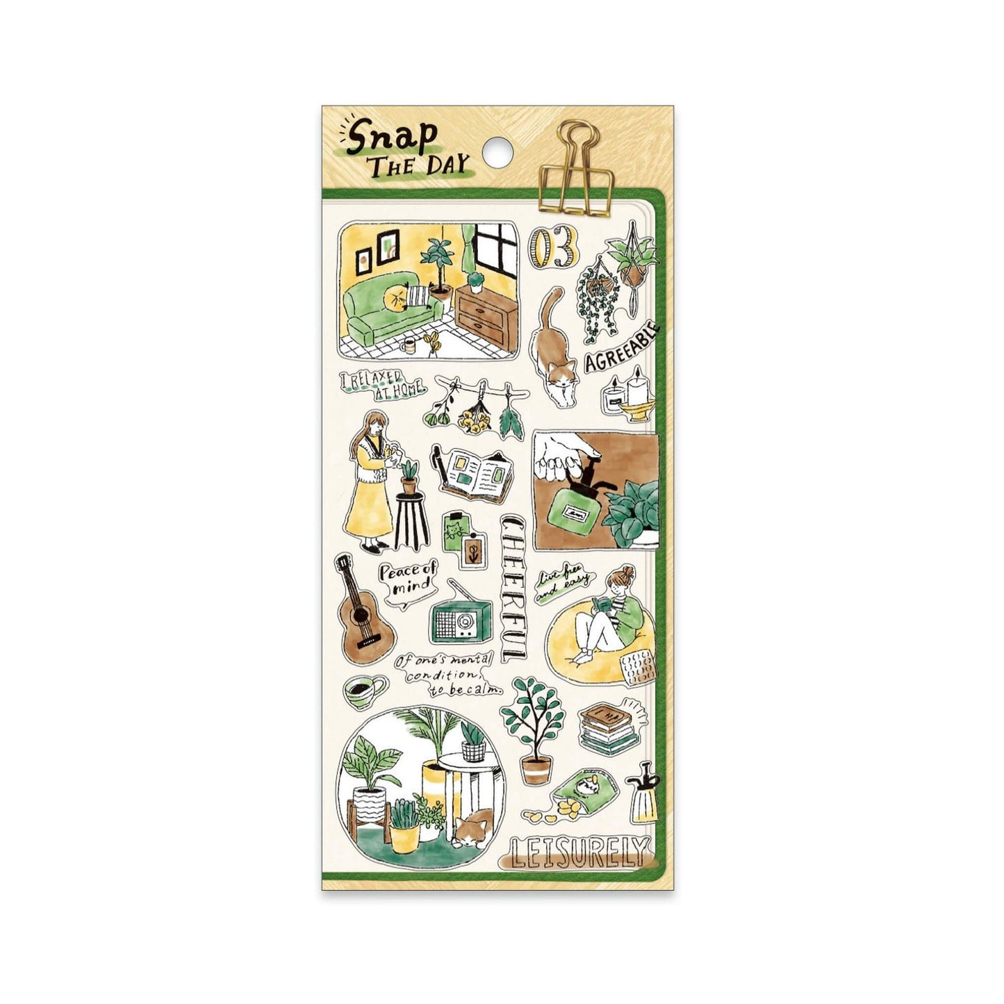 Mind Wave Snap the Day Sticker - Laid - Back Time - Sticker Sheets