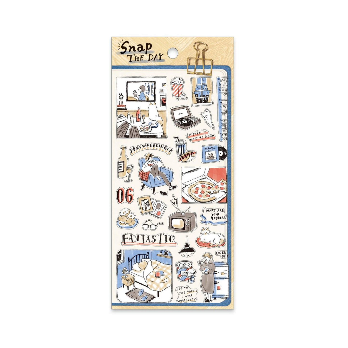 Mind Wave Snap the Day Sticker - Movie Time - Sticker Sheets