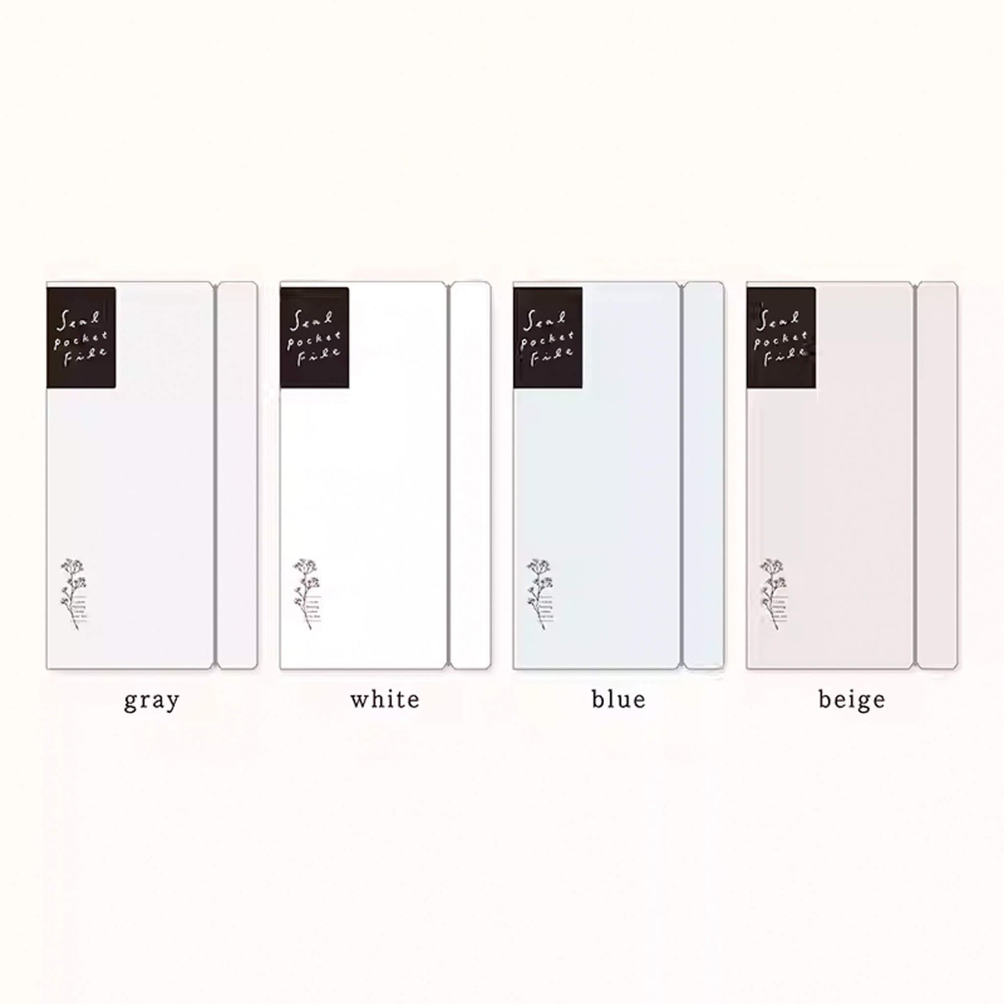 Mind Wave Sticker Pocket File - Beige - Sticker Files