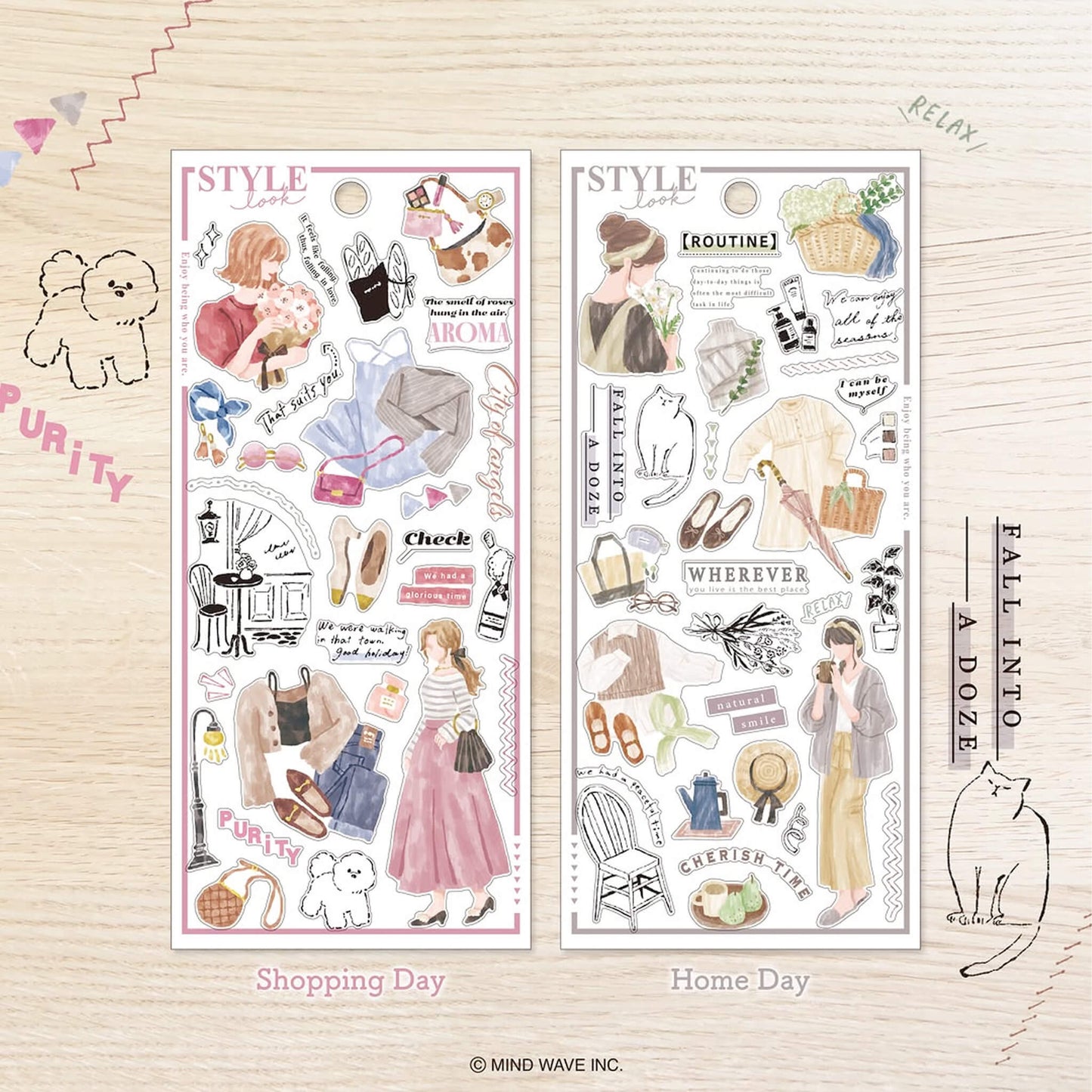 Mind Wave Style Look Sticker - Stroll Day - Sticker Sheets