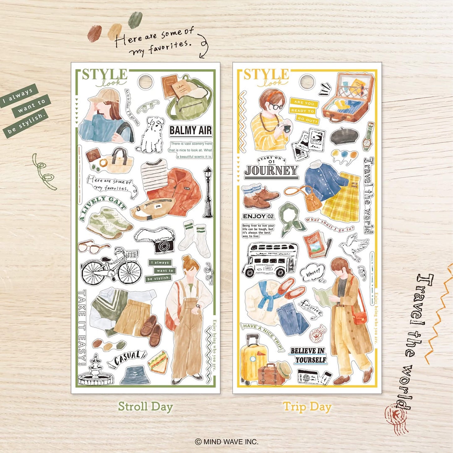 Mind Wave Style Look Sticker - Stroll Day - Sticker Sheets
