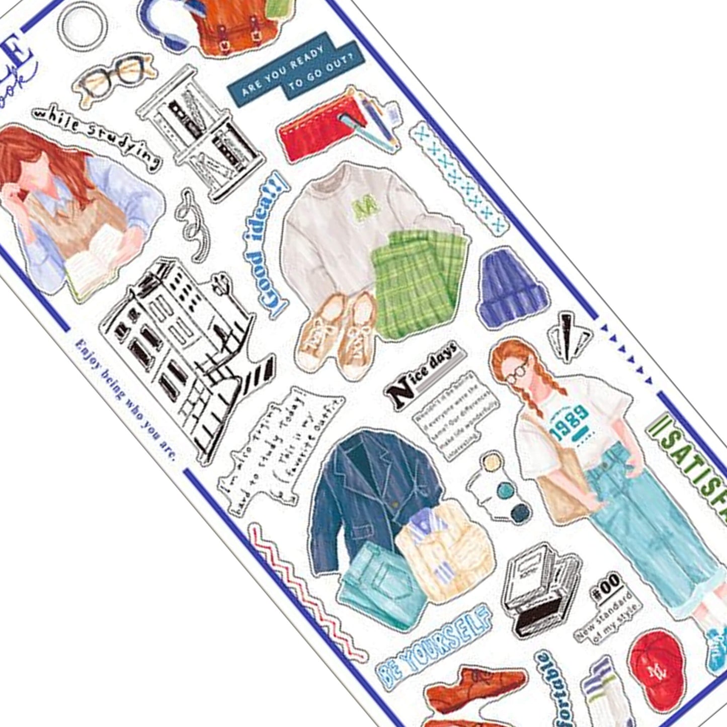 Mind Wave Style Look Sticker - Study Day - Sticker Sheets