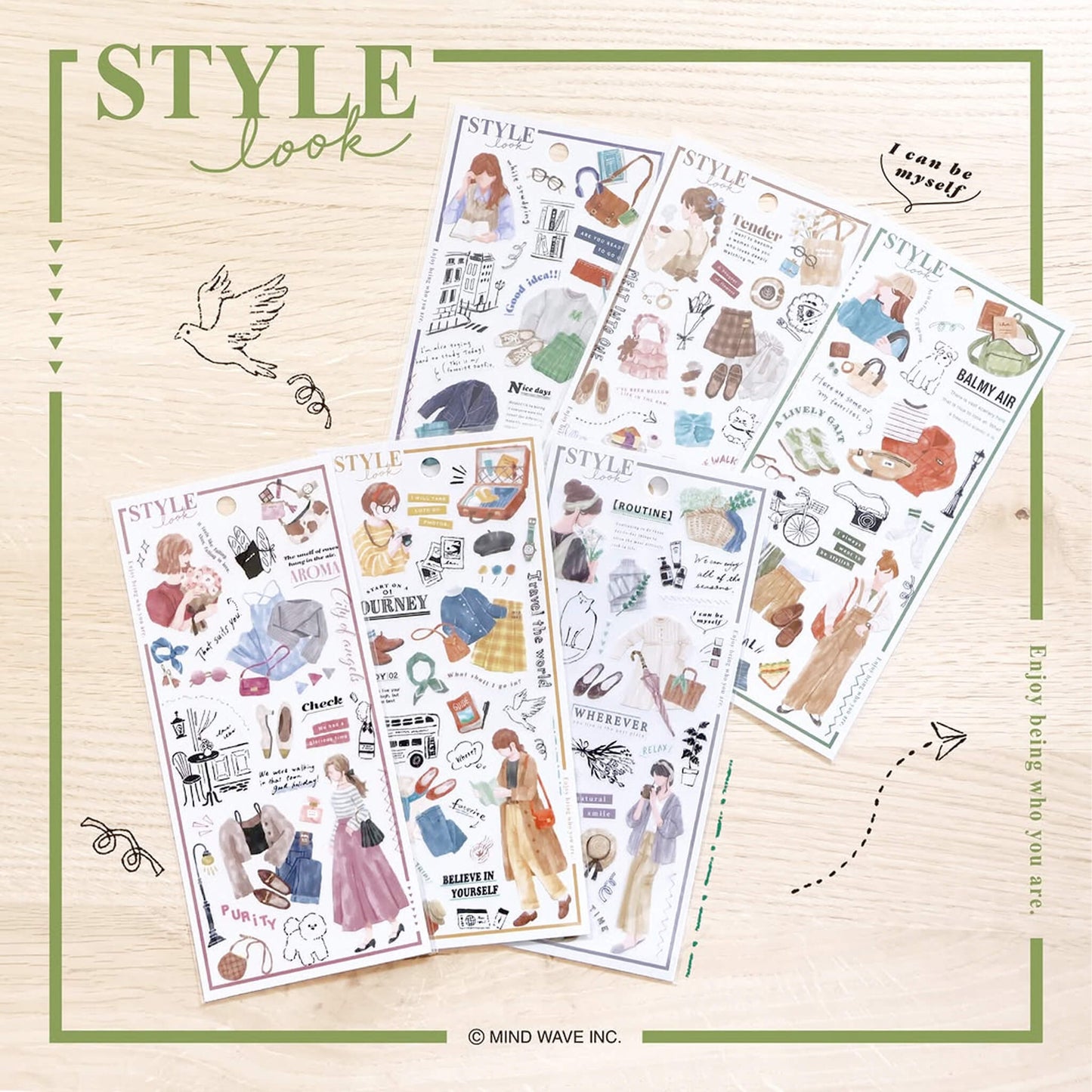 Mind Wave Style Look Sticker - Study Day - Sticker Sheets