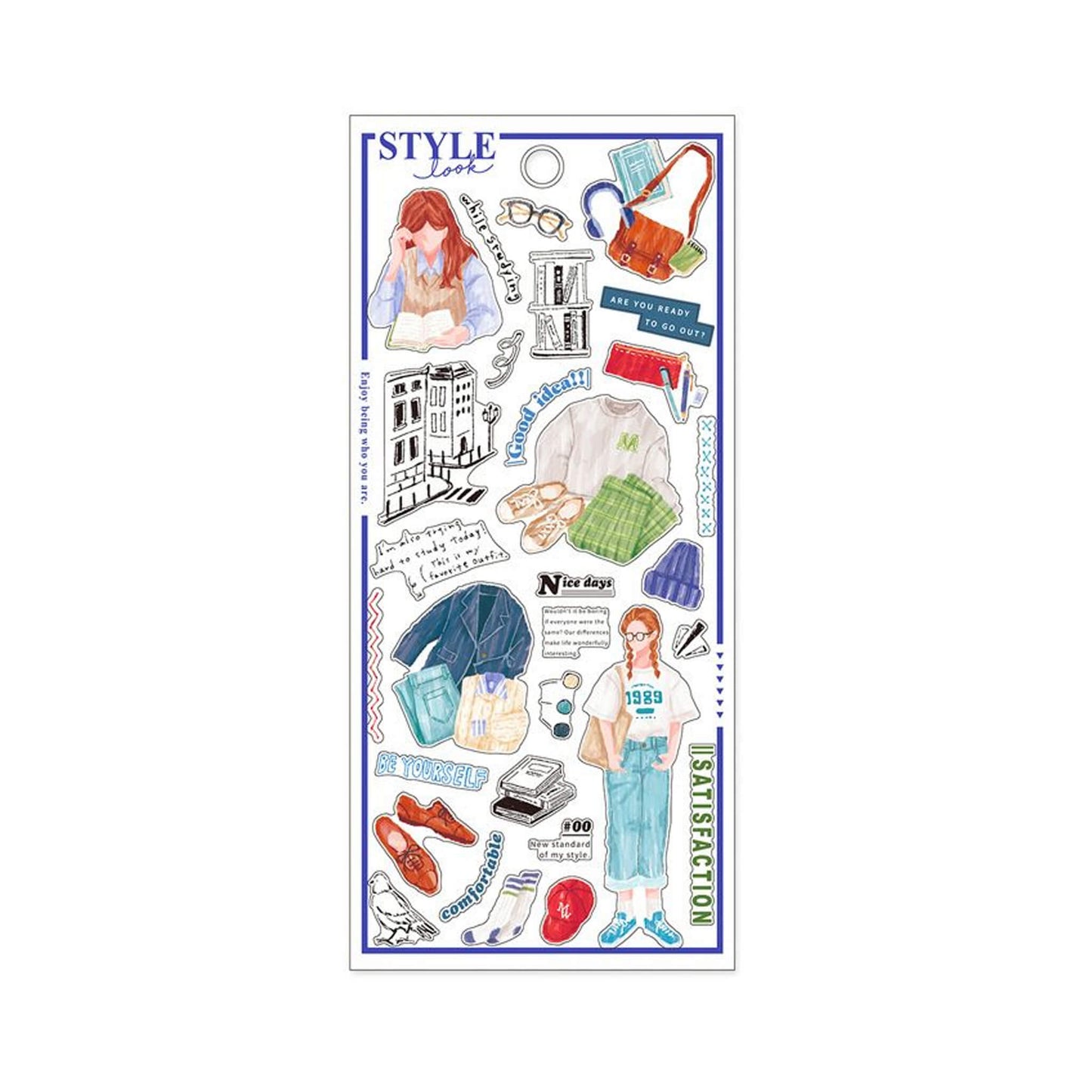 Mind Wave Style Look Sticker - Study Day - Sticker Sheets