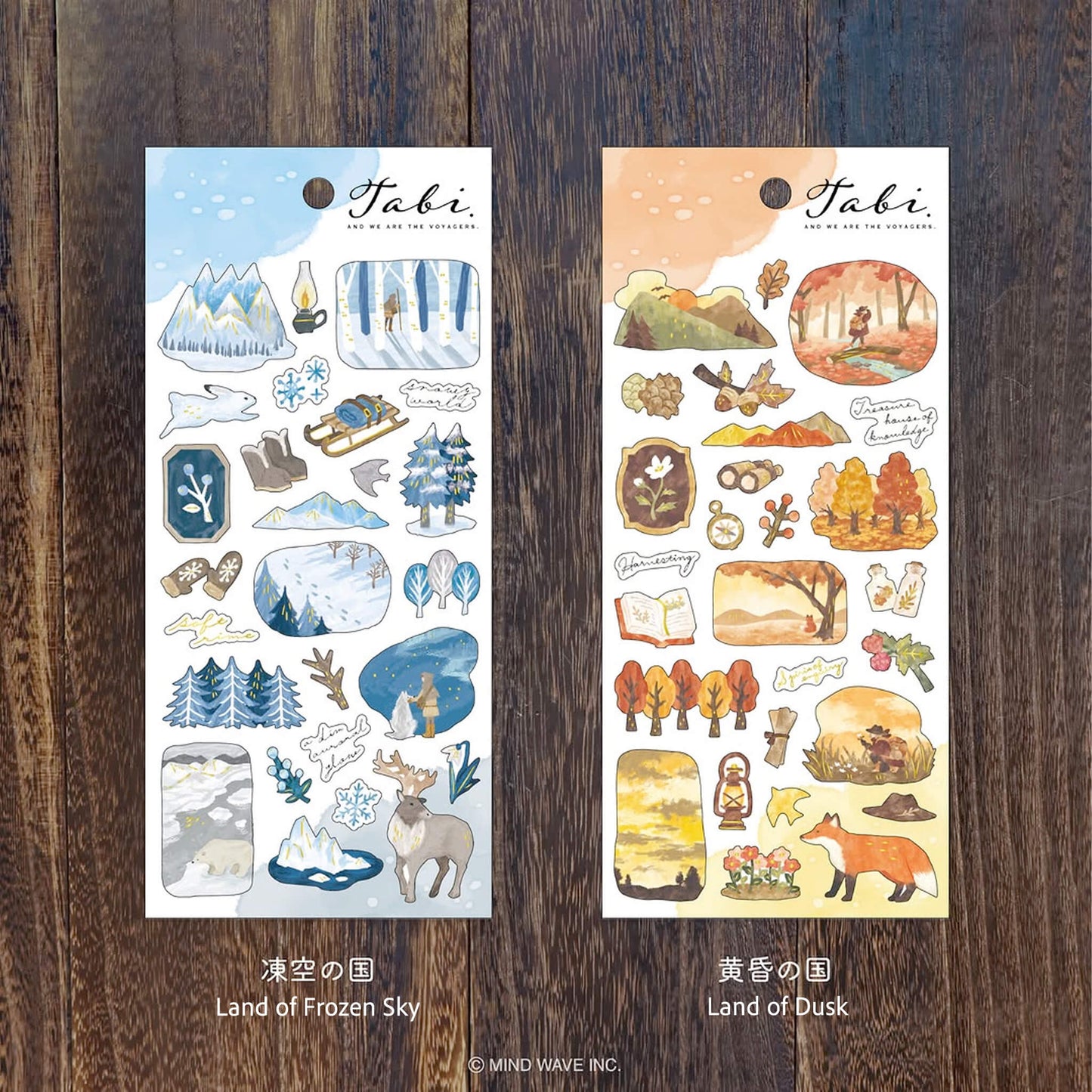 Mind Wave Tabi Sticker - Land of Night - Sticker Sheets