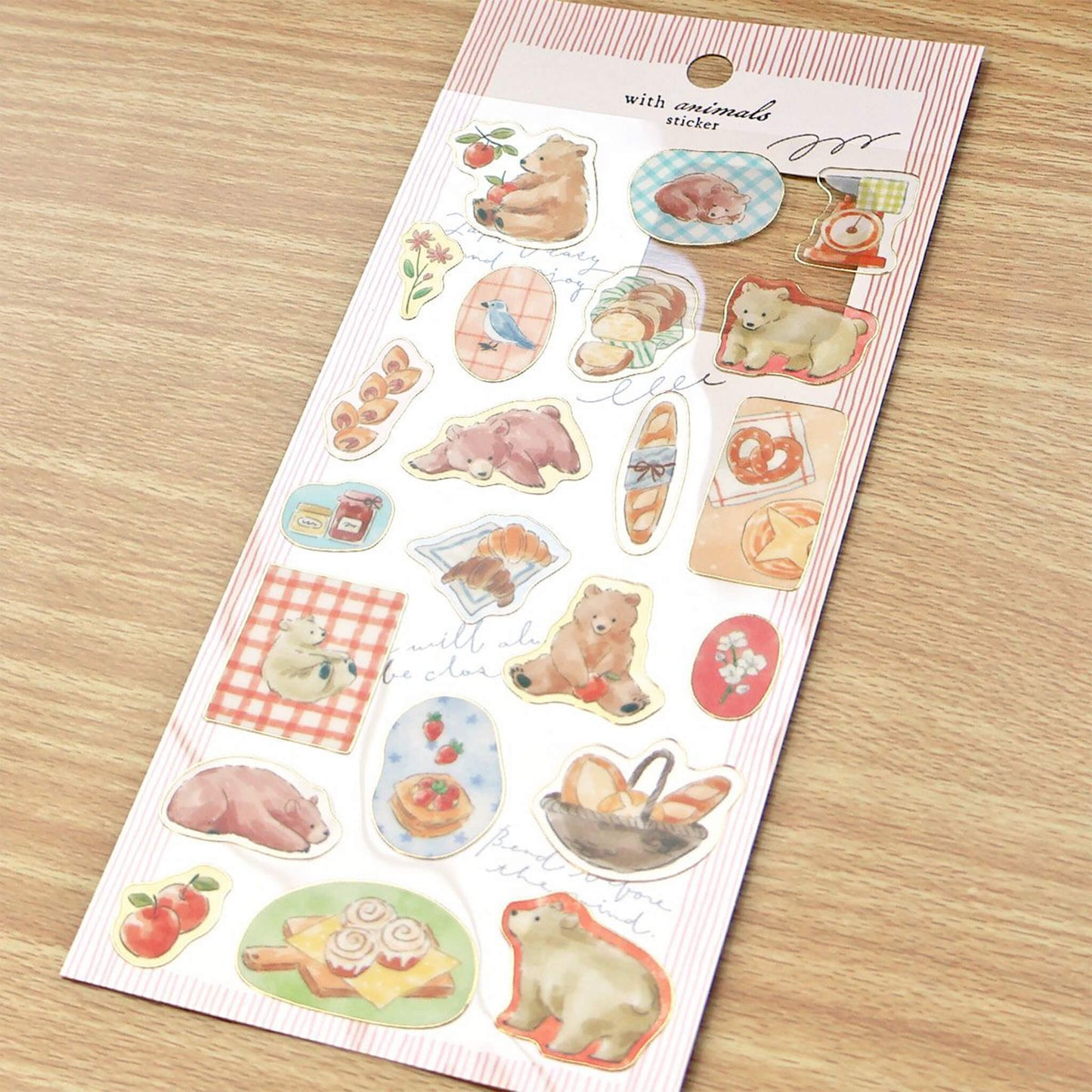 Mind Wave With Animal Sticker - Bear - Sticker Sheets