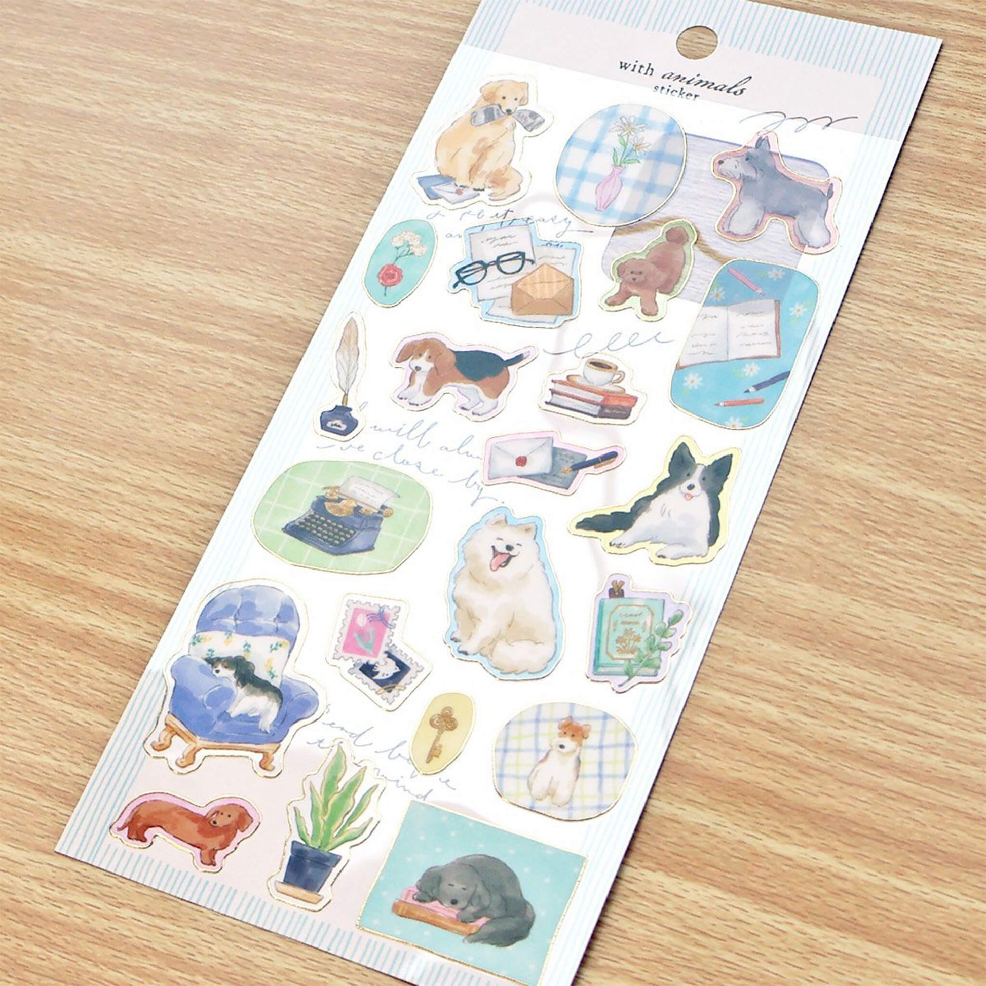 Mind Wave With Animal Sticker - Dog - Sticker Sheets