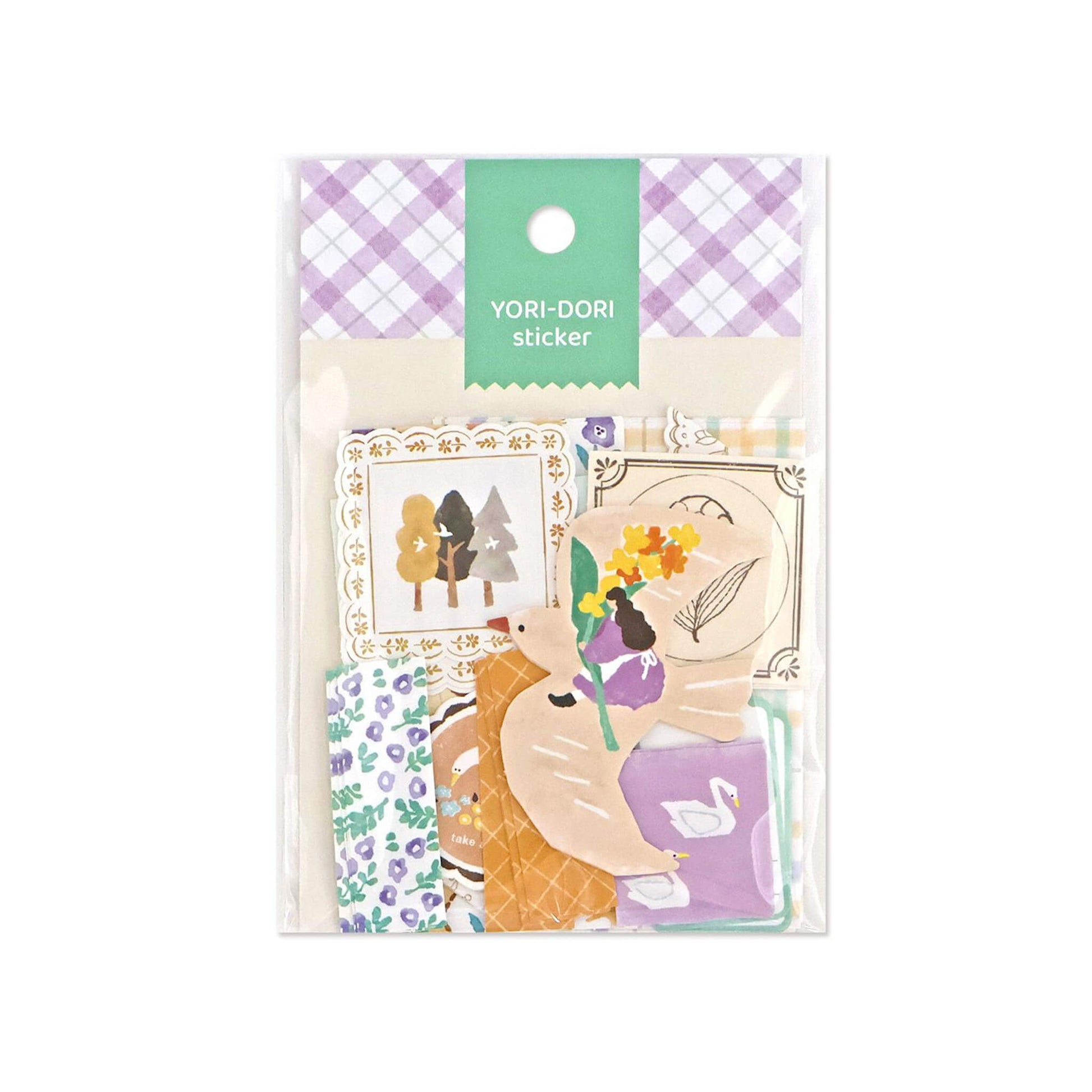 Mind Wave Yori - Dori Flake Sticker - Riding on the Back of a Bird - Flake Stickers