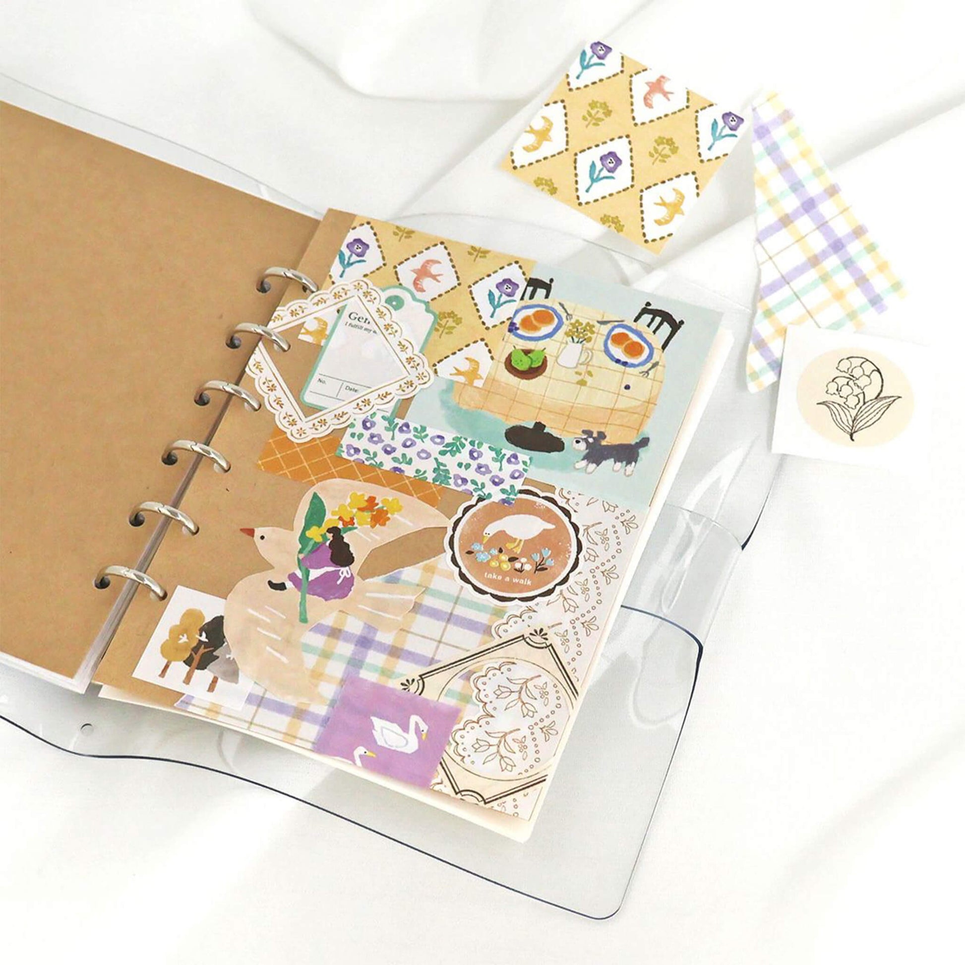 Mind Wave Yori - Dori Flake Sticker - Riding on the Back of a Bird - Flake Stickers