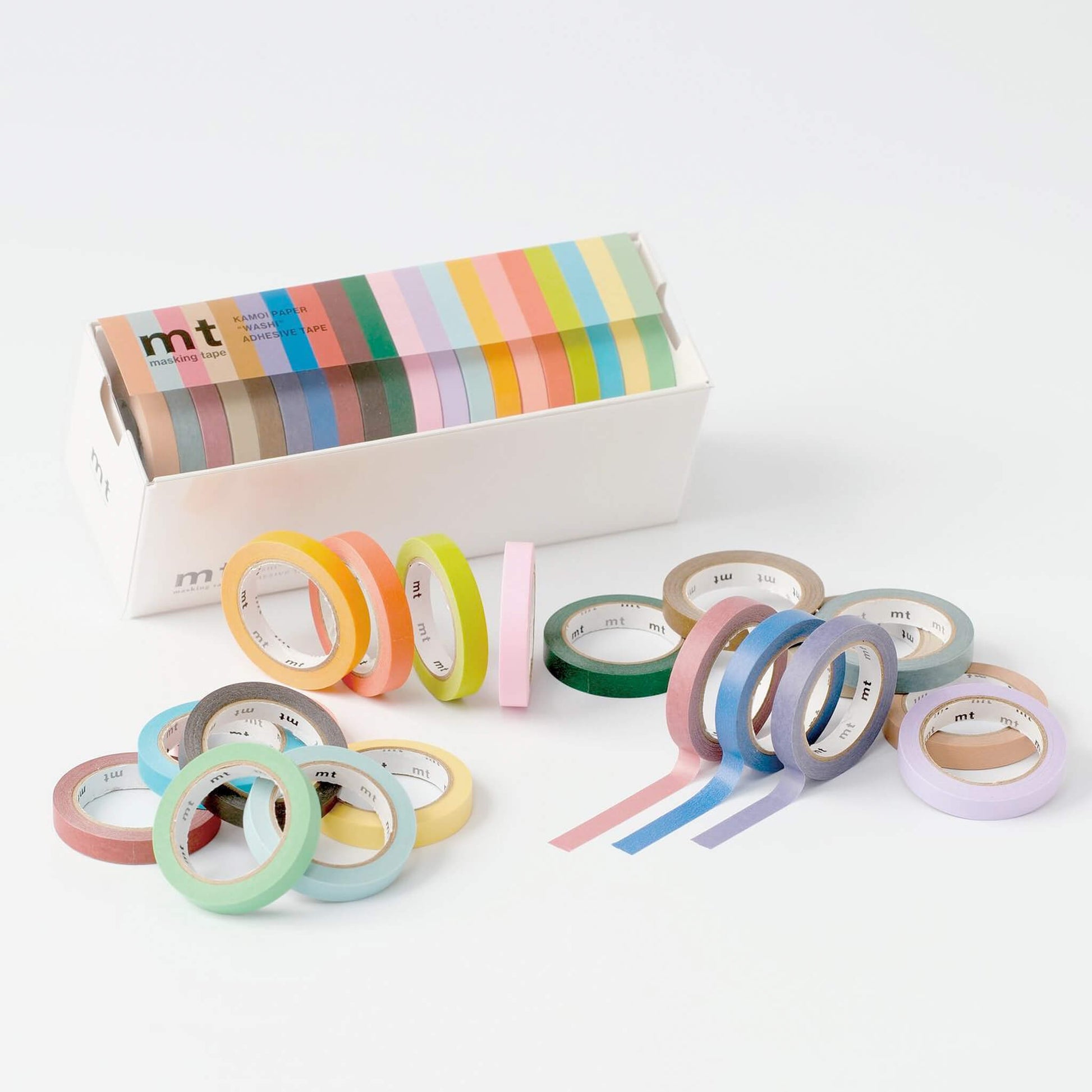 MT Washi Tape Slim 20 - color Set Light Colors 2 + Dusty Colors - Washi Tapes