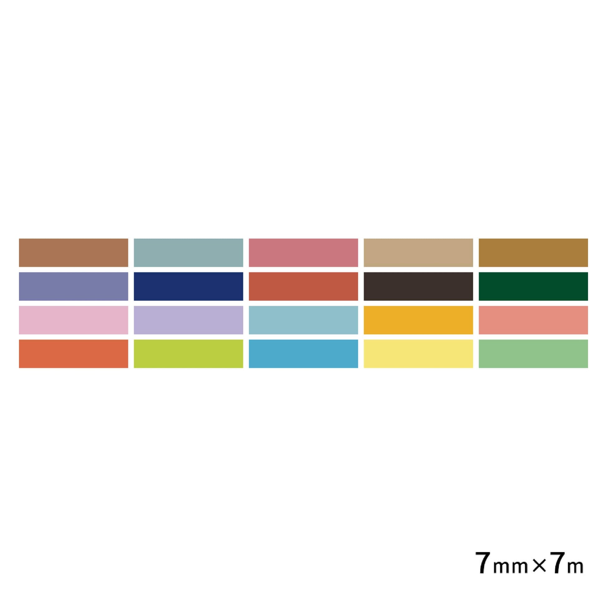 MT Washi Tape Slim 20 - color Set Light Colors 2 + Dusty Colors - Washi Tapes