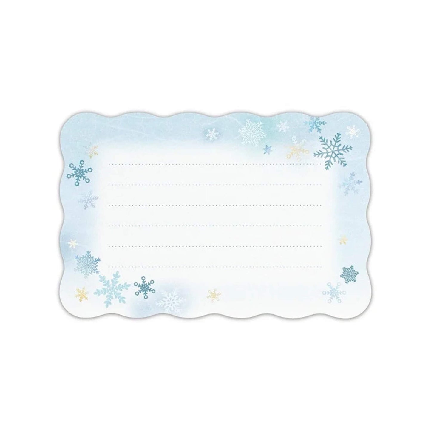 NB Co. Die Cut Winter letter Set - Snowflake - Mini Letter Writing Sets