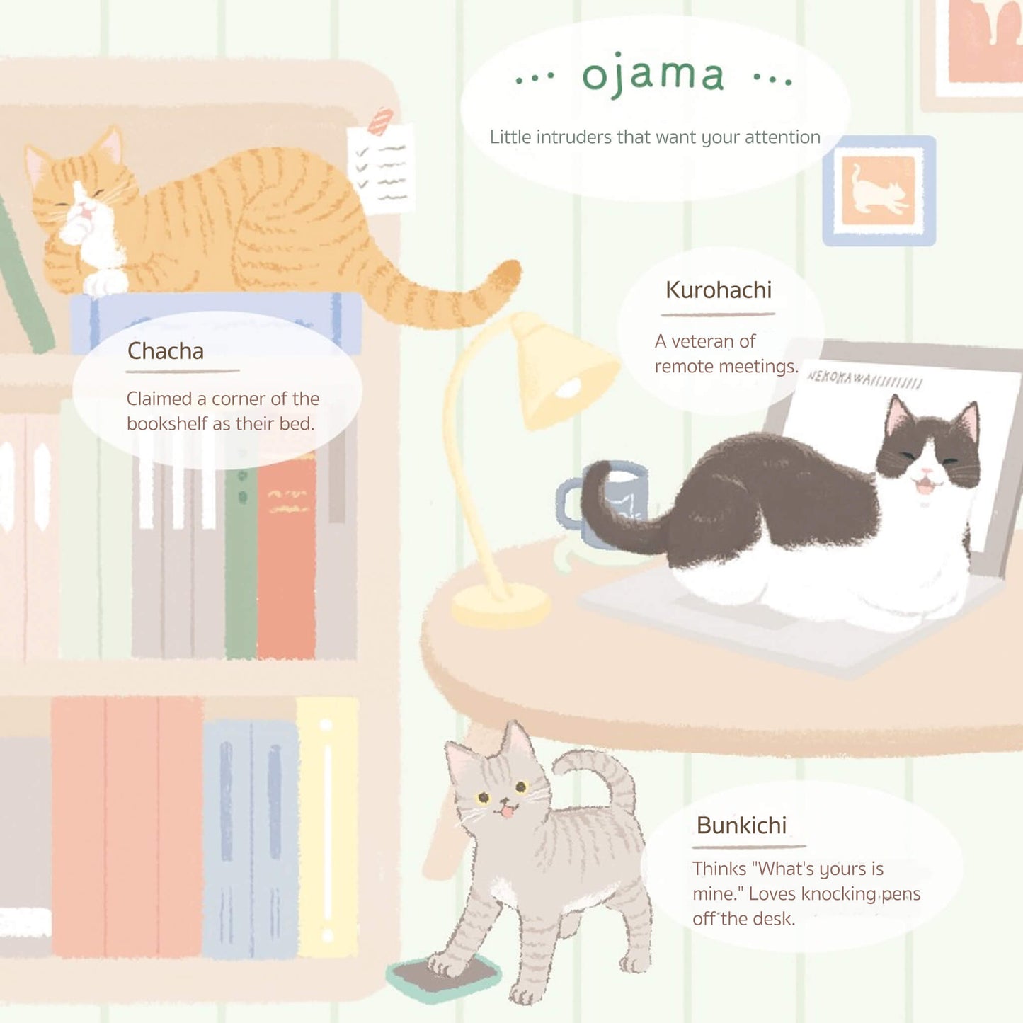 NB Sticker Sheet Nyantomo - Ojama - Sticker Sheets