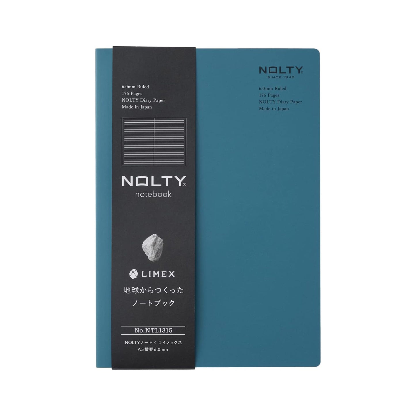 NOLTY Note × LIMEX A5 - Horizontal Ruled Type - Trolate Blue - Notebooks