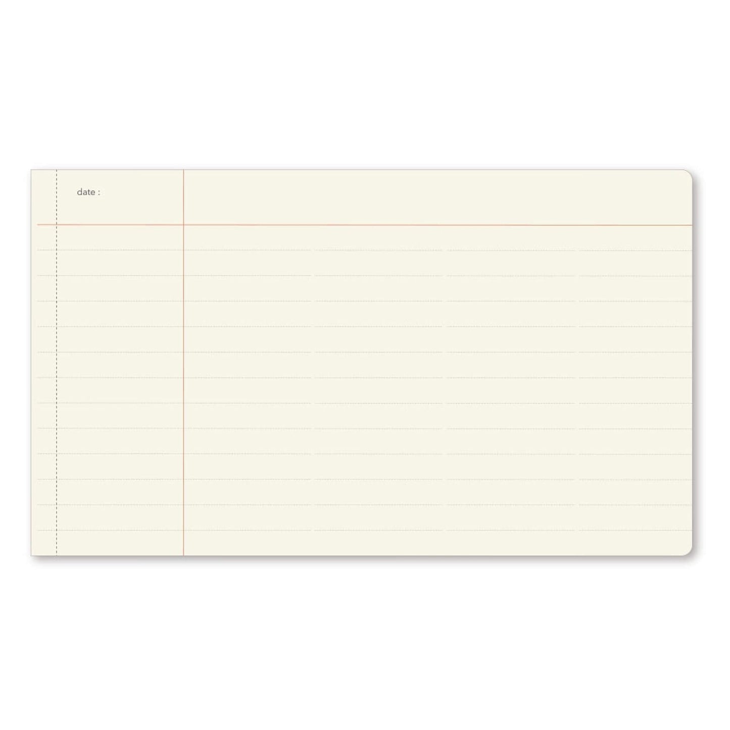 NOLTY Notebook Horizontal Slim Cross Line - Black - Notebooks
