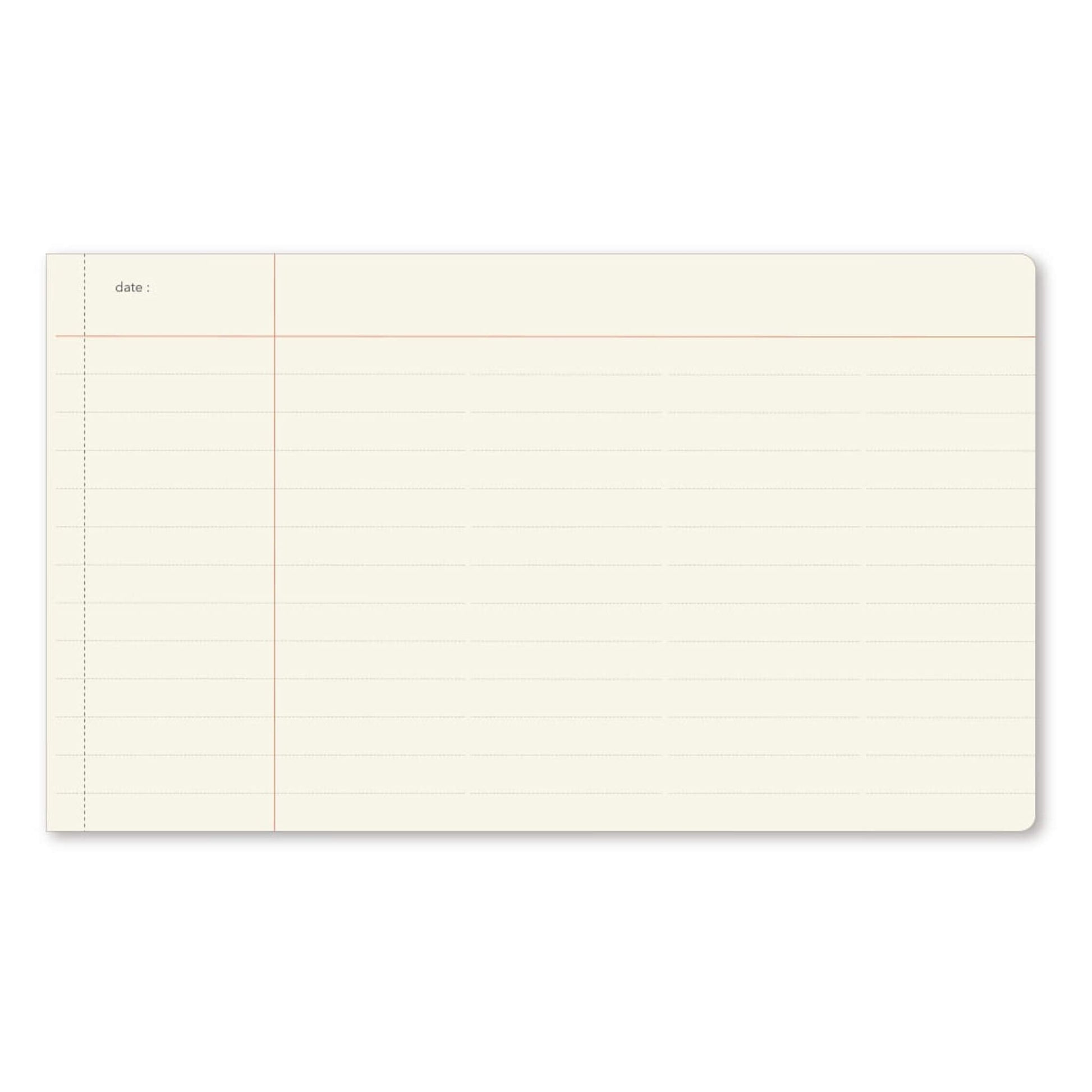NOLTY Notebook Horizontal Slim Cross Line - Black - Notebooks