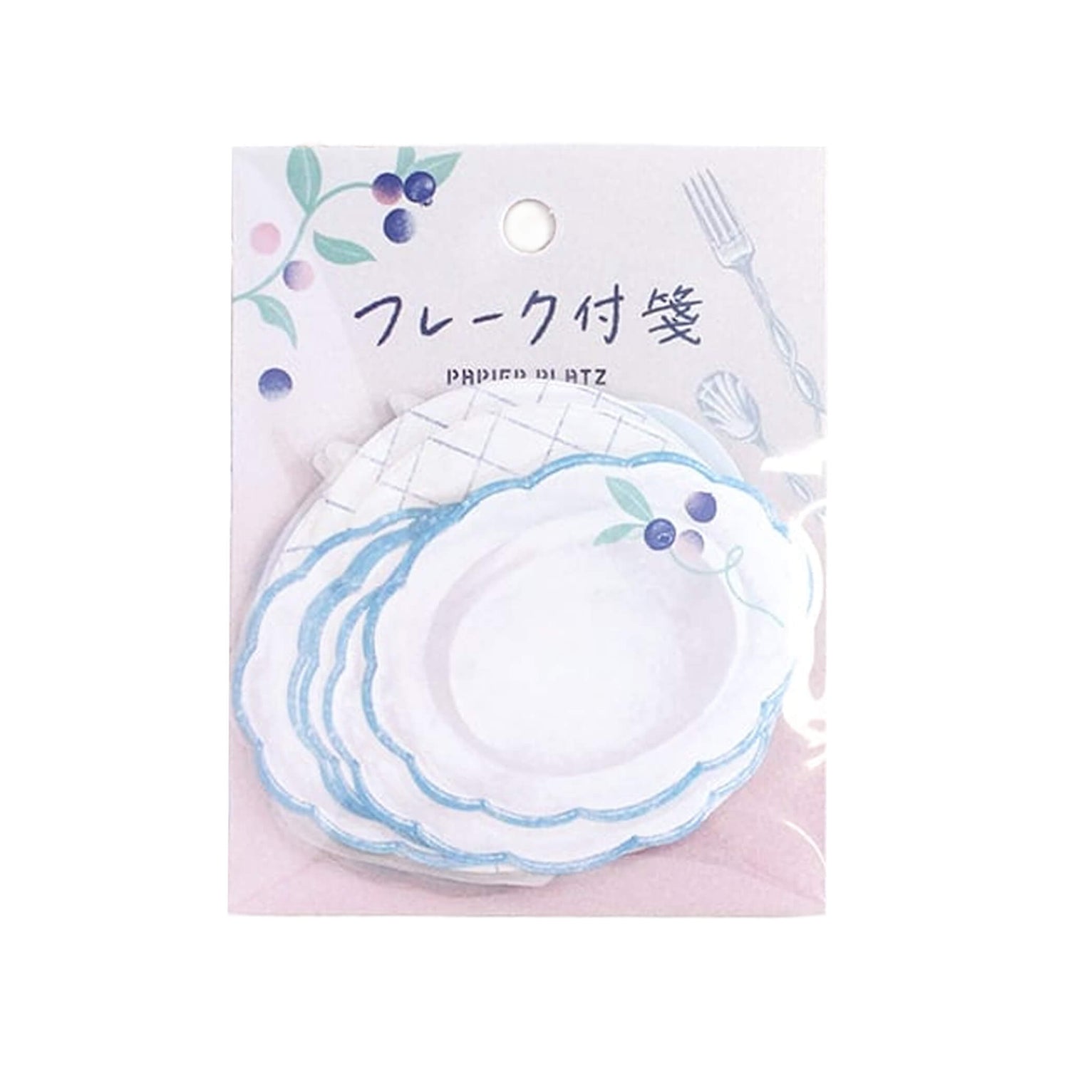 Papier Platz × Alacarudo Flake Sticky Notes - Swan Afternoon Tea - Sticky Notes