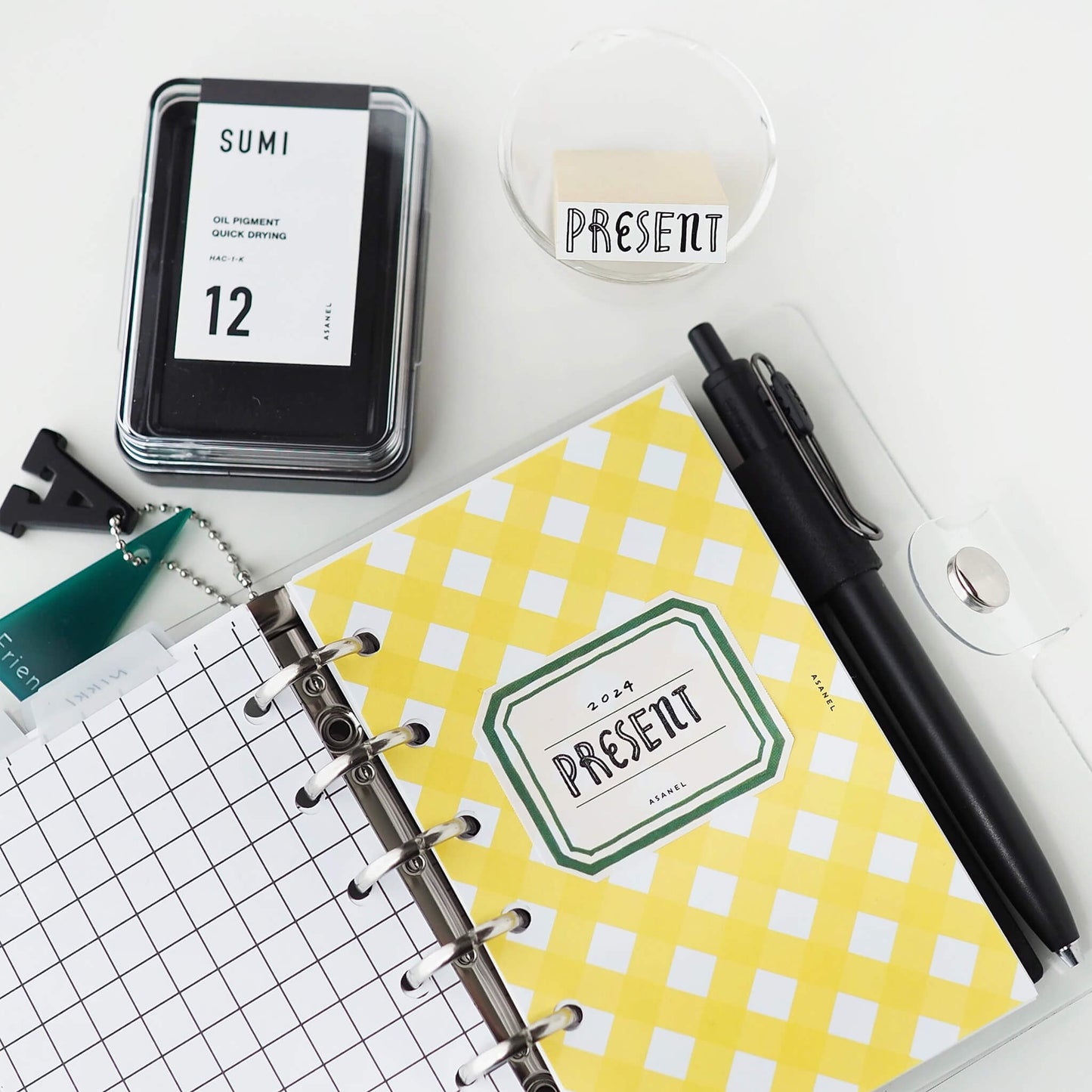 Papier Platz × ASANEL Roll Sticky Notes - Enjoying Journals - Sticky Notes