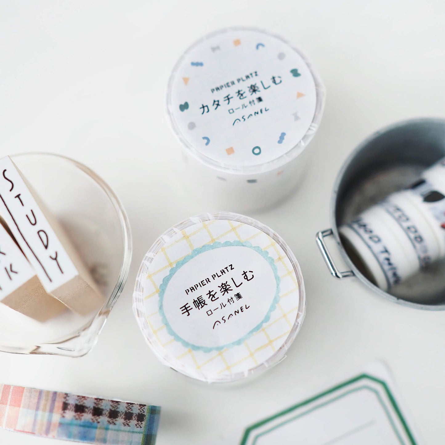 Papier Platz × ASANEL Roll Sticky Notes - Enjoying Journals - Sticky Notes