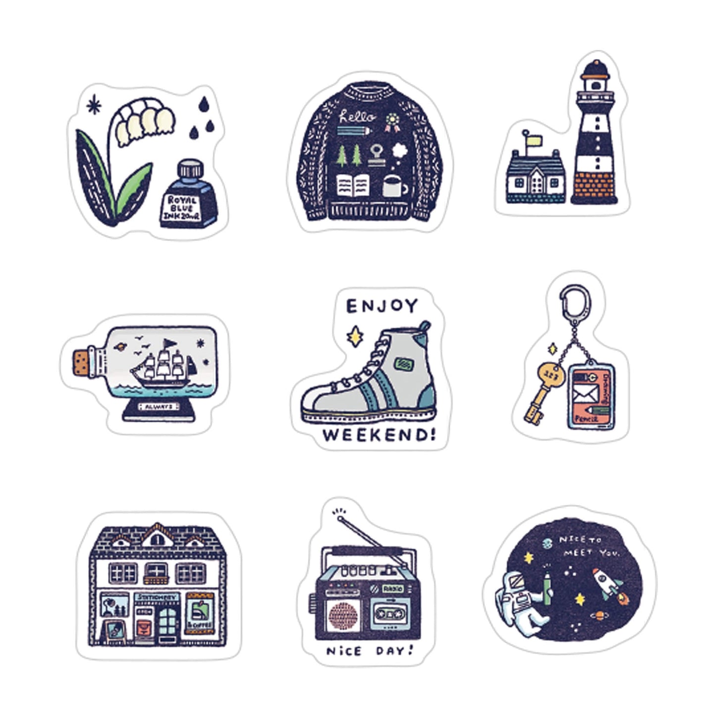 Papier Platz × Eric Flake Sticker - Nice Day! - Flake Stickers