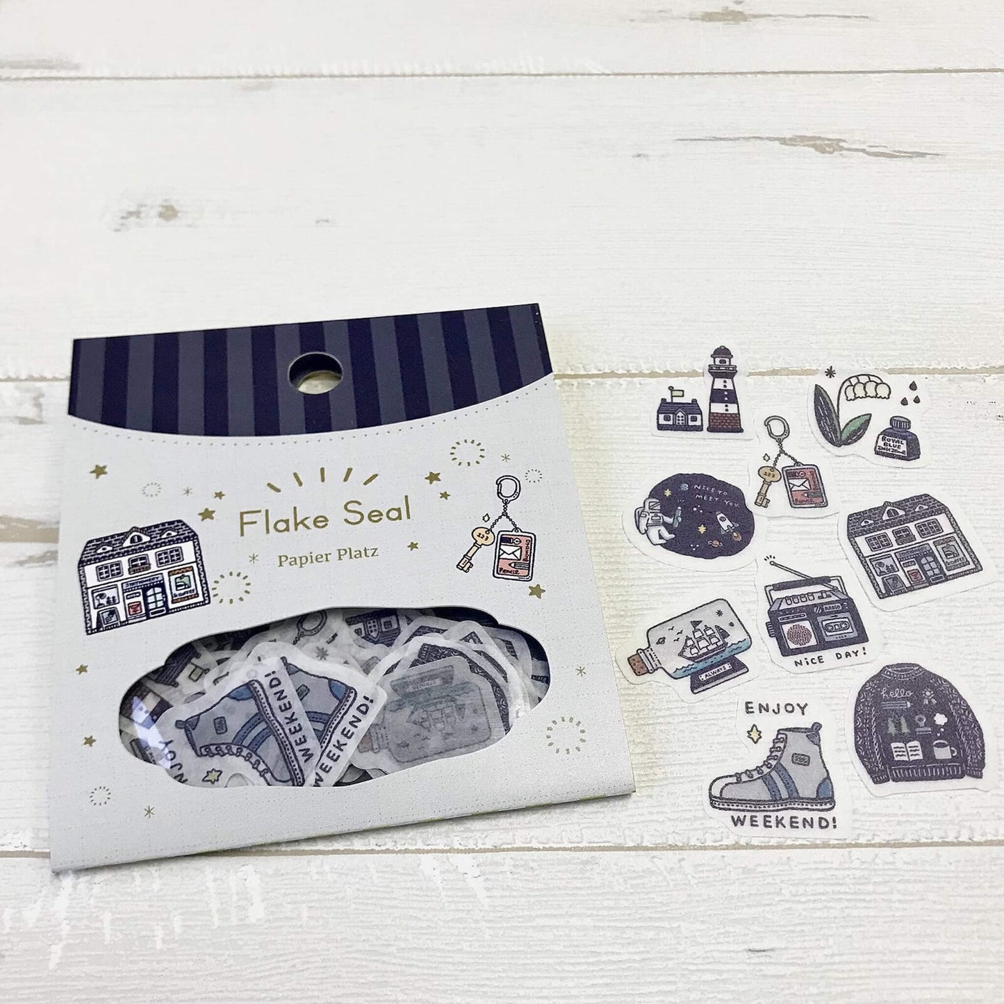 Papier Platz × Eric Flake Sticker - Nice Day! - Flake Stickers