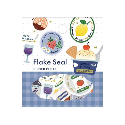 Papier Platz × Eric Gold Foil Flake Sticker - Fruits - Flake Stickers