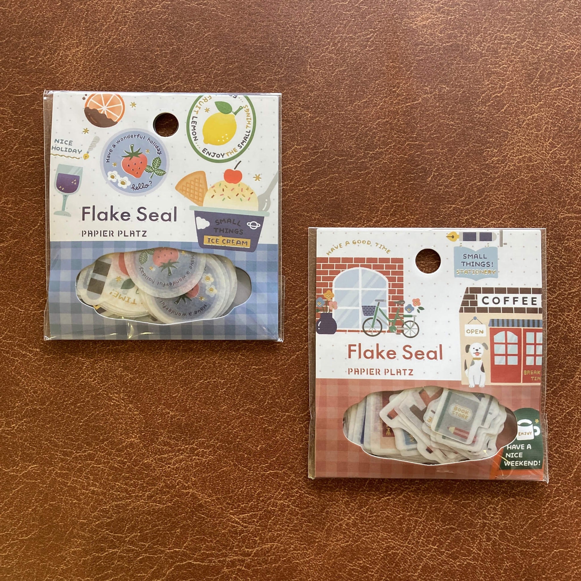 Papier Platz × Eric Gold Foil Flake Sticker - Fruits - Flake Stickers