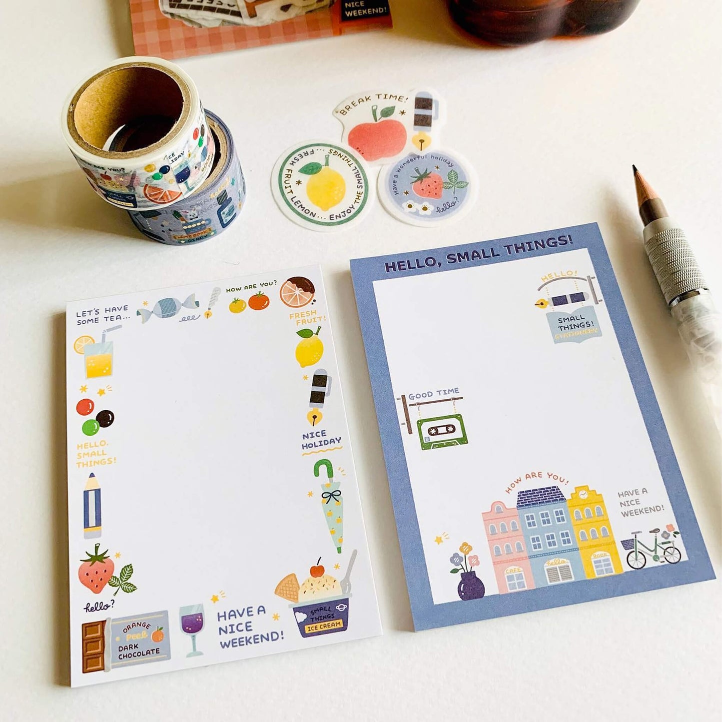 Papier Platz × Eric Otegaru Memo Pad - Fruits - Memo Pads