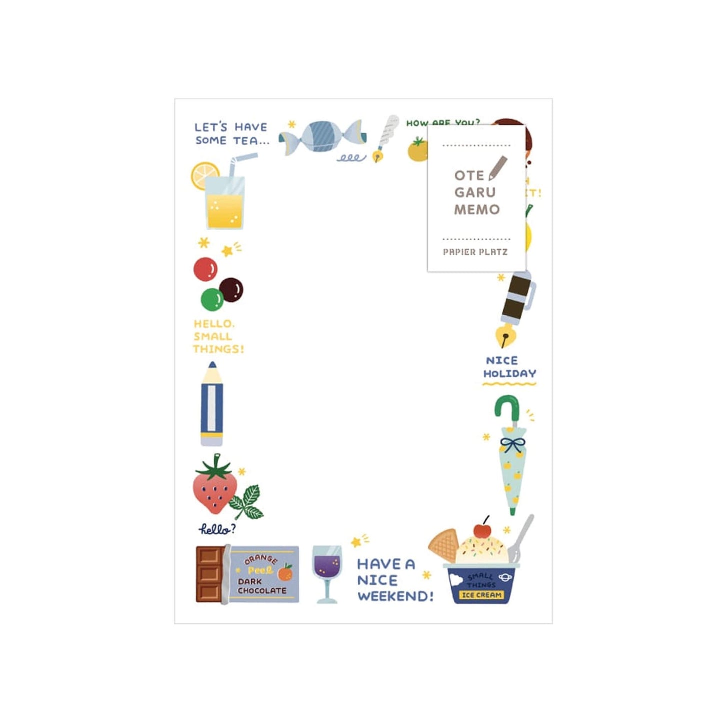 Papier Platz × Eric Otegaru Memo Pad - Fruits - Memo Pads